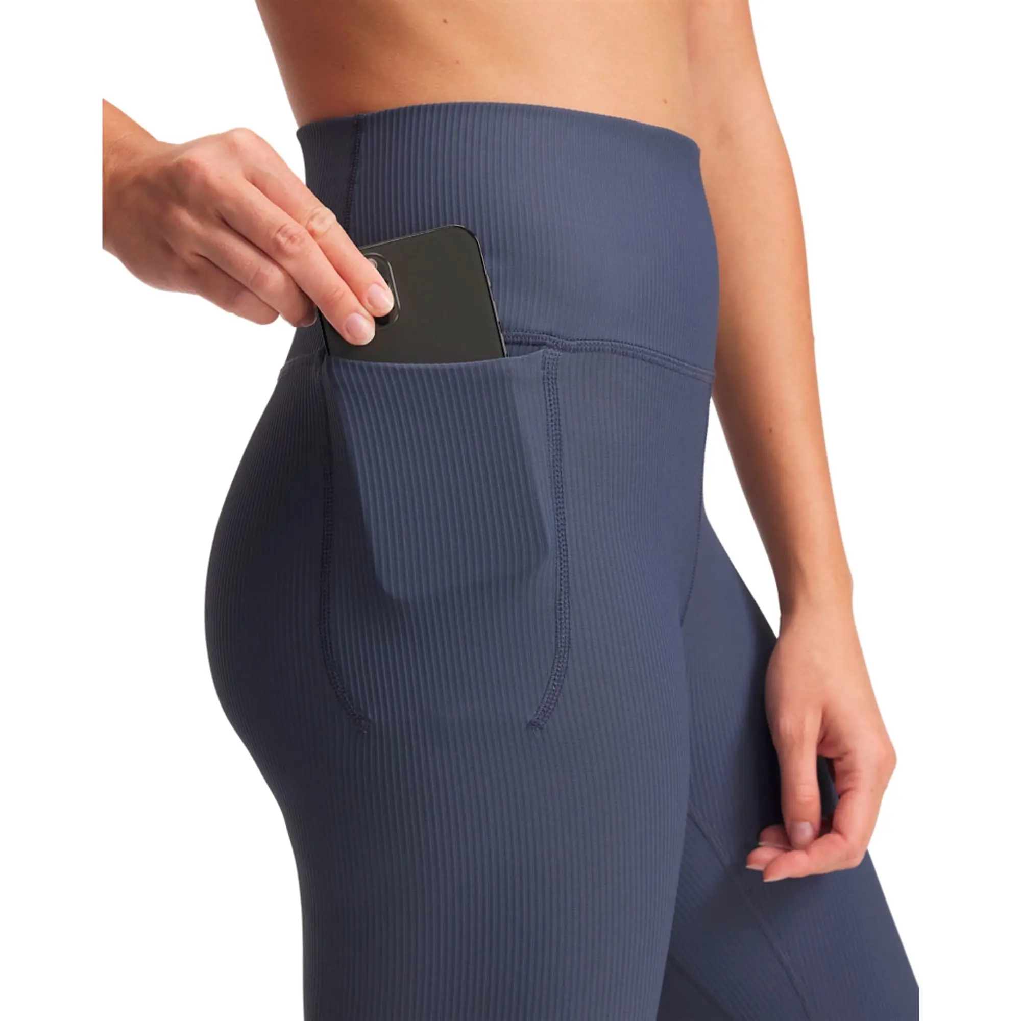 Women's  Under Armour  Meridian Rib Ankle Leggings Downpour Gray / Downpour Gray XS