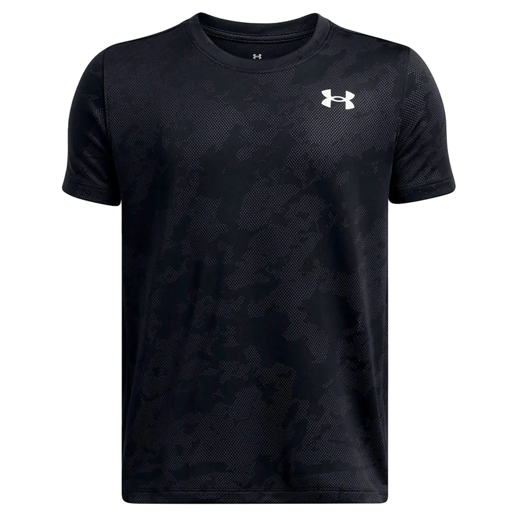 Boys'  Under Armour  Tech™ Vent Jacq Under Armour rd Short Sleeve Black / White YXS (48 - 50 in)