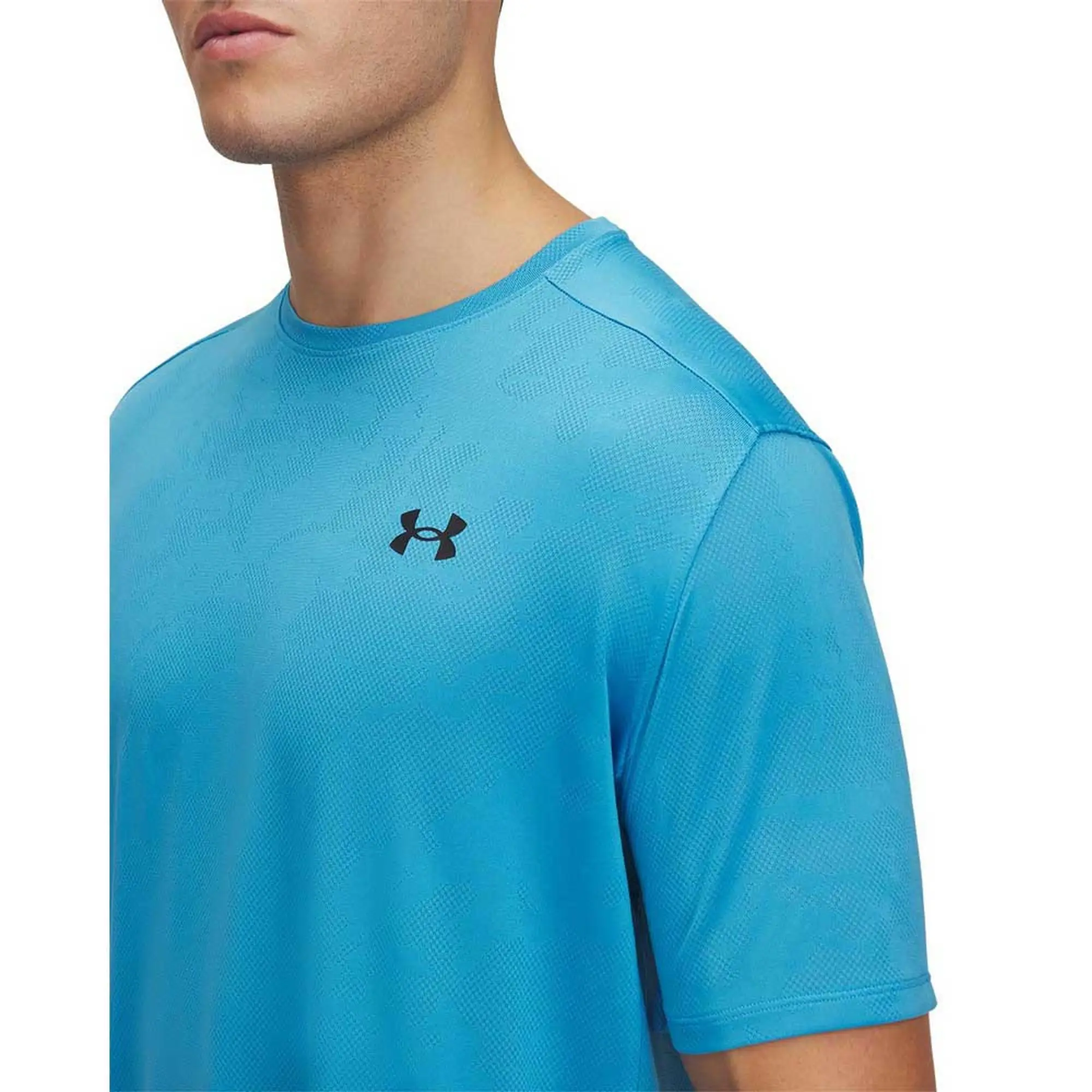 Men's  Under Armour  Tech™ Vent Jacq Under Armour rd Short Sleeve Ether Blue / Black XS