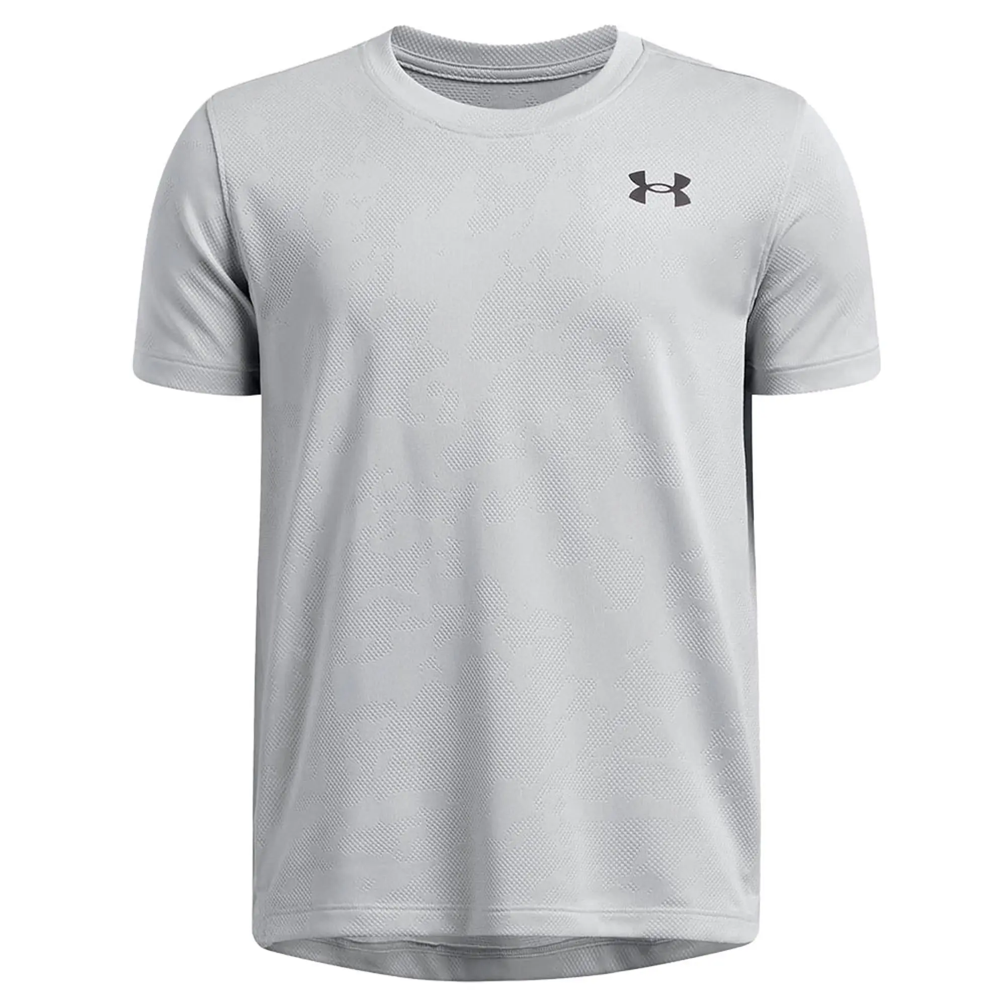 Boys'  Under Armour  Tech™ Vent Jacq Under Armour rd Short Sleeve Mod Gray / Black YXS (48 - 50 in)