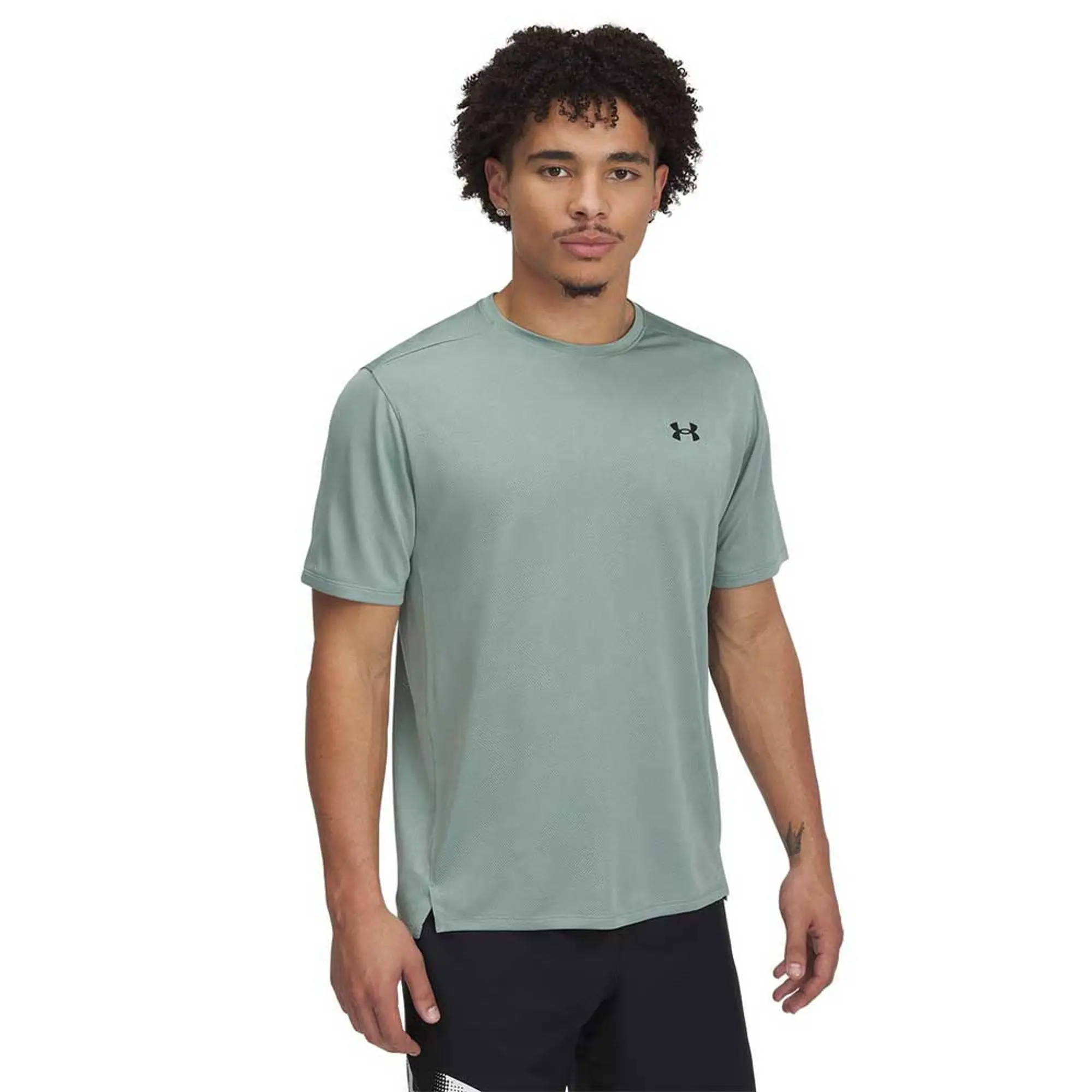 Men's  Under Armour  Tech™ Vent Jacq Under Armour rd Short Sleeve Silica Green / Black XXL