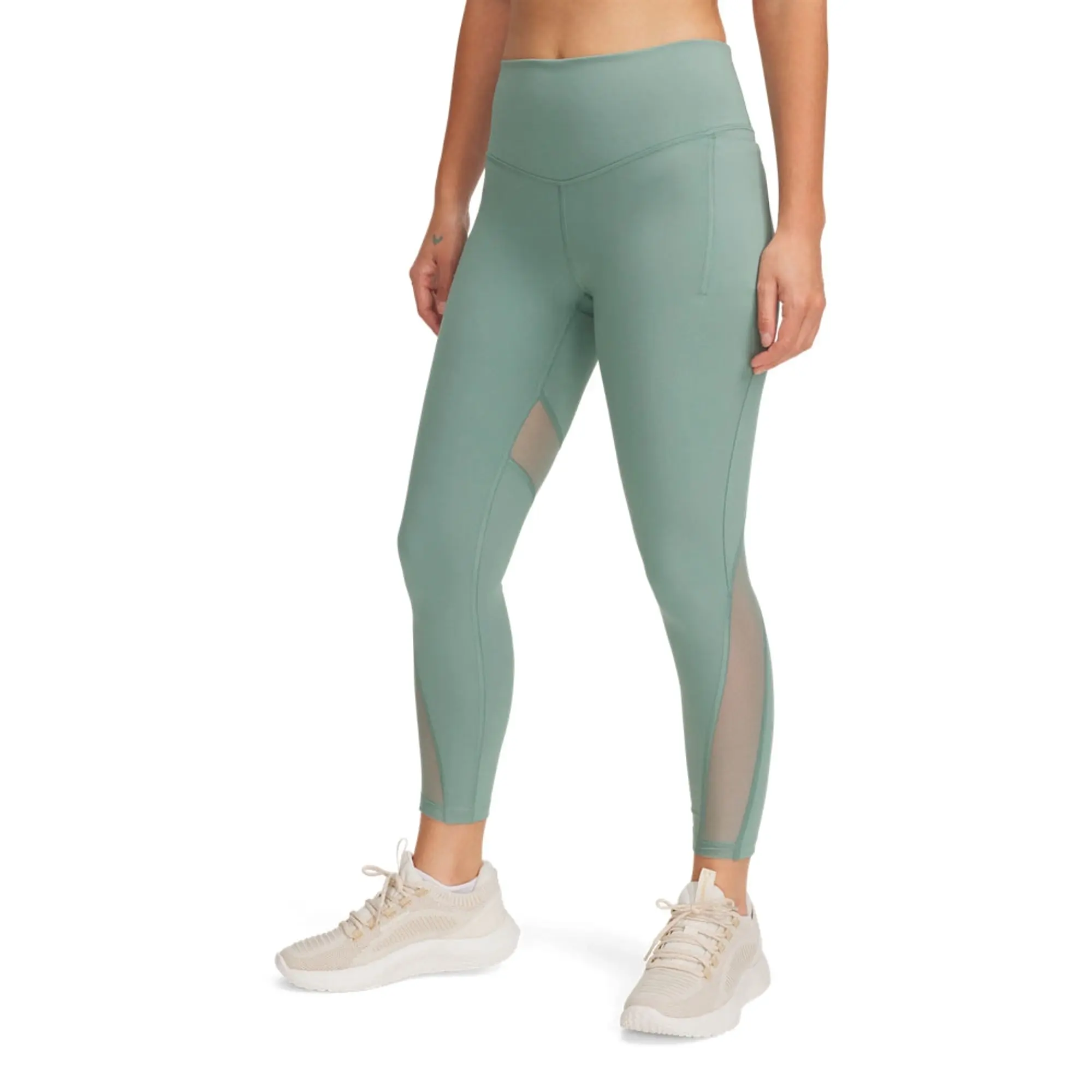 Women's  Under Armour  Vanish Elite Vent Ankle Leggings Silica Green / Iridescent XS