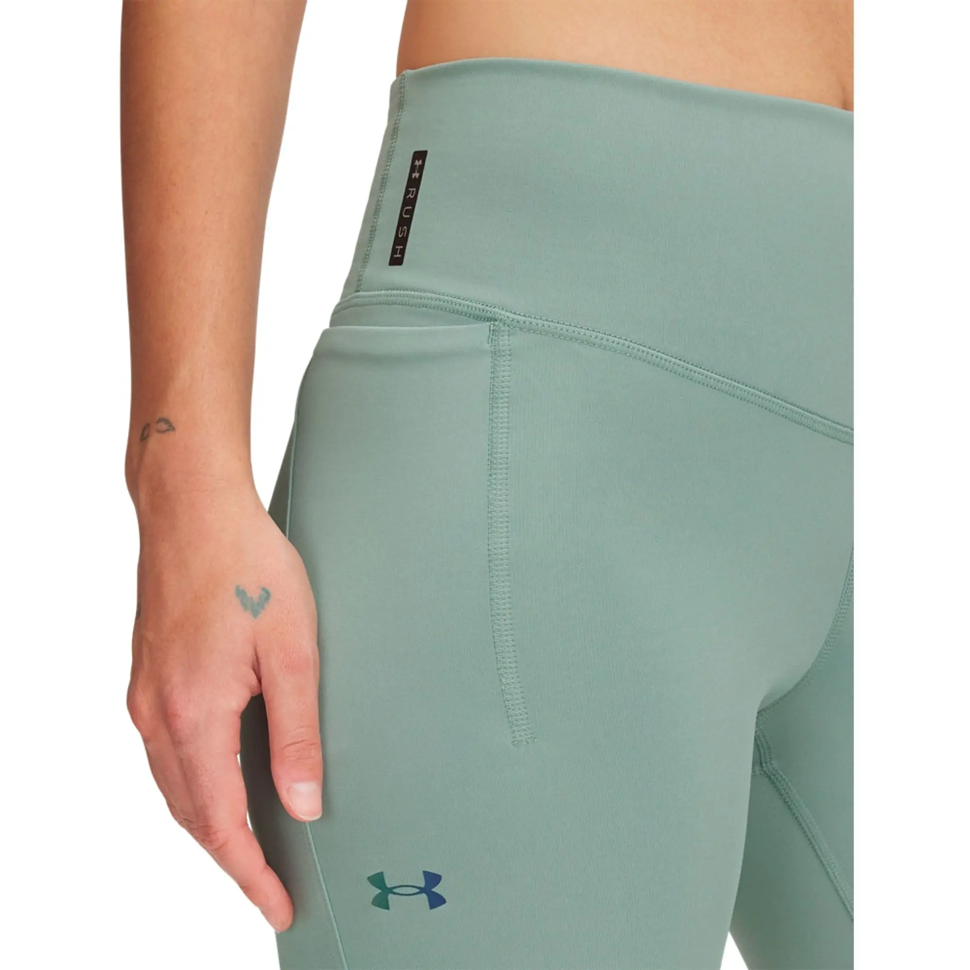 Women's  Under Armour  Vanish Elite Vent Ankle Leggings Silica Green / Iridescent XS