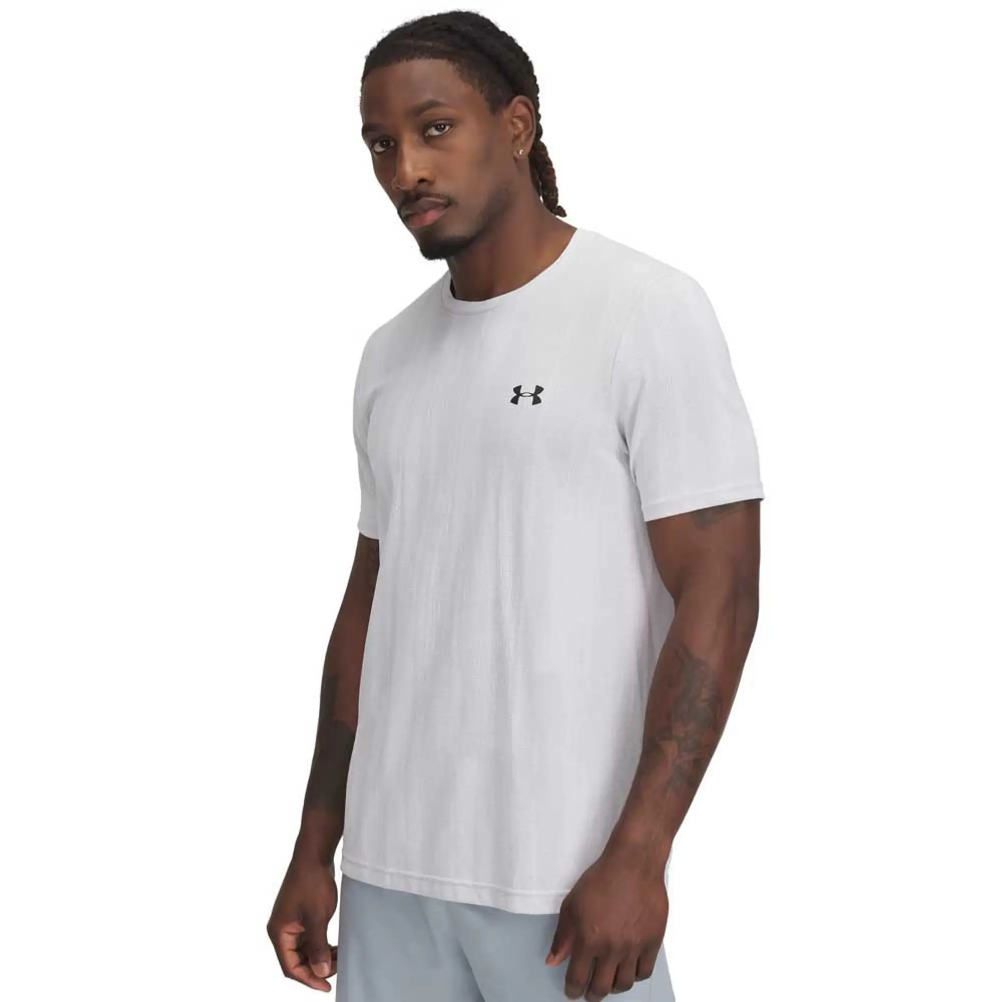 Men's  Under Armour  Vanish Seamless Short Sleeve White / Black XXL