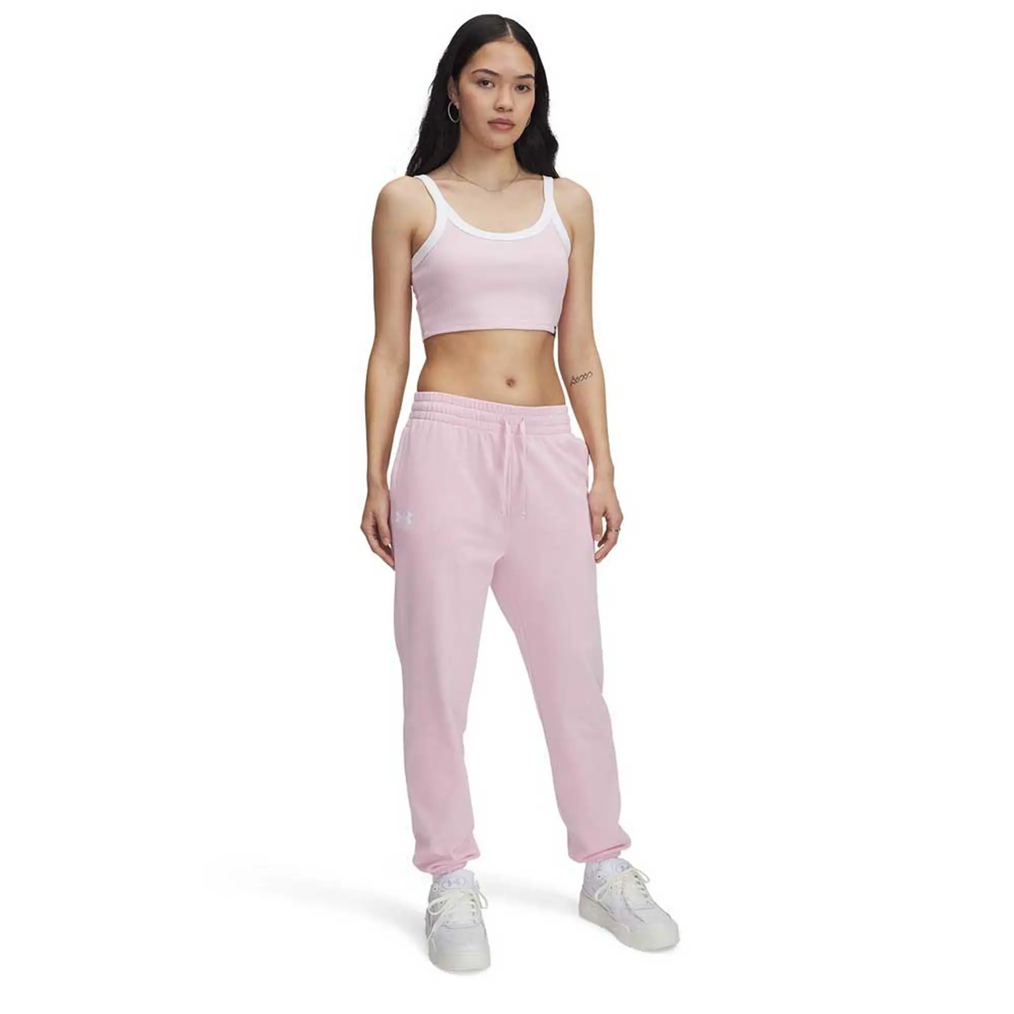 Women's  Under Armour  Rival Terry Joggers Prime Pink / White XS