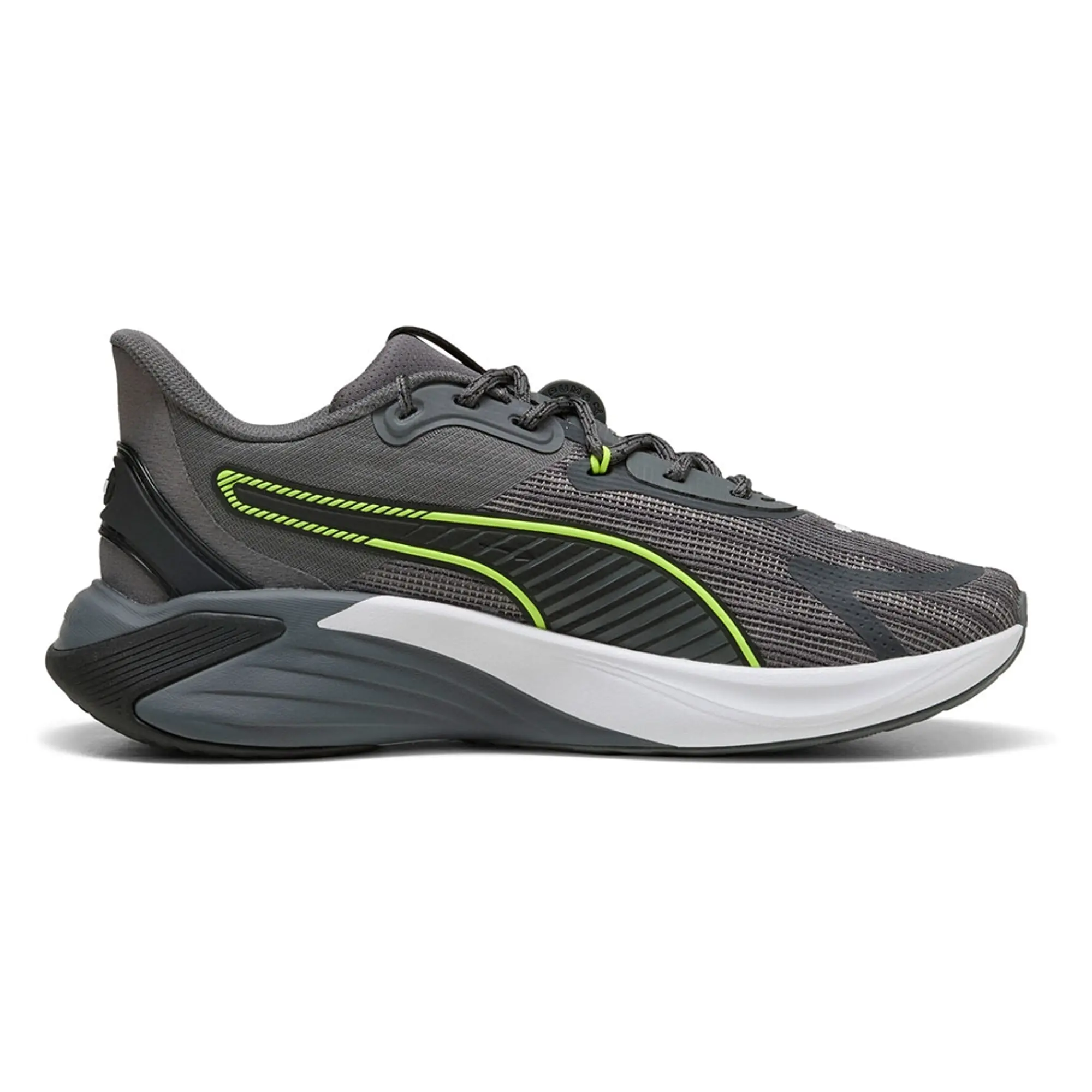 PUMA Pwr Hybrid Unwavered Training Shoes, Cool Dark Grey/Cast Iron/Yellow Alert
