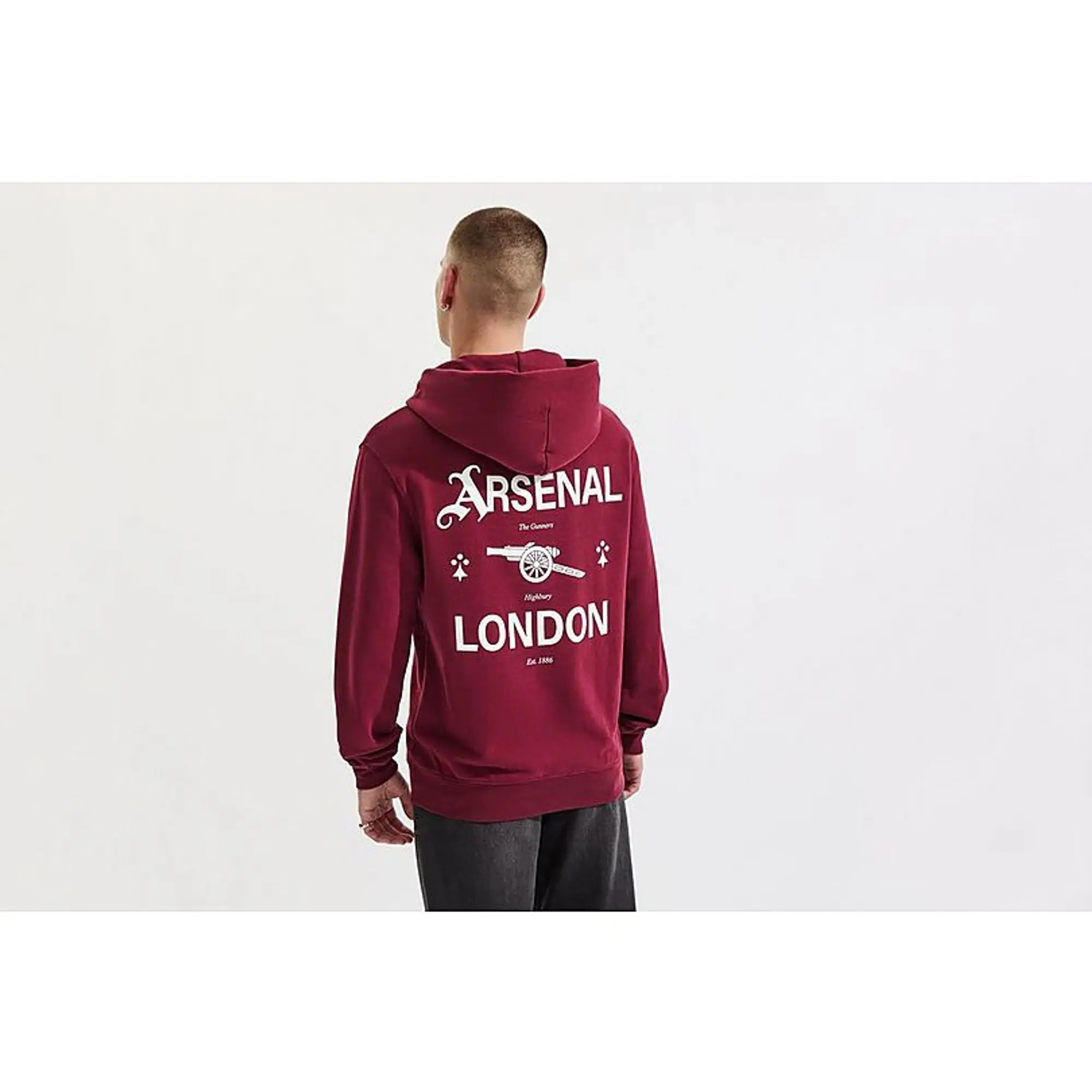 Arsenal 1886 Burgundy Graphic Hoodie, Multicolor