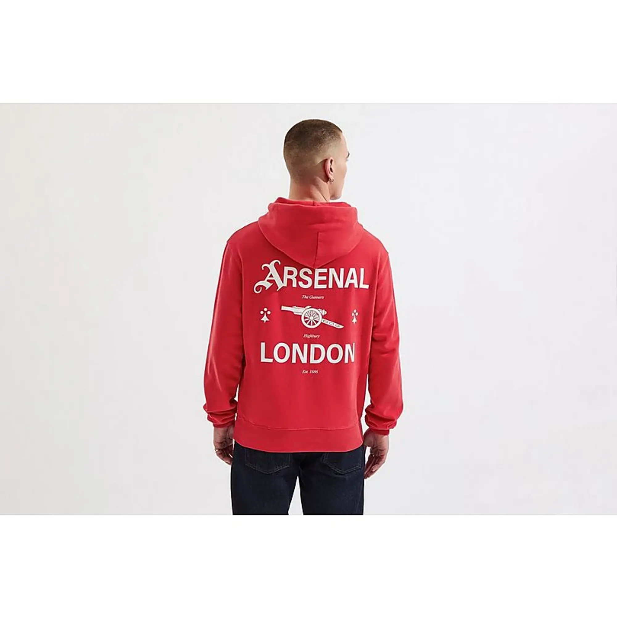 Arsenal 1886 Red Graphic Hoodie, Multicolor