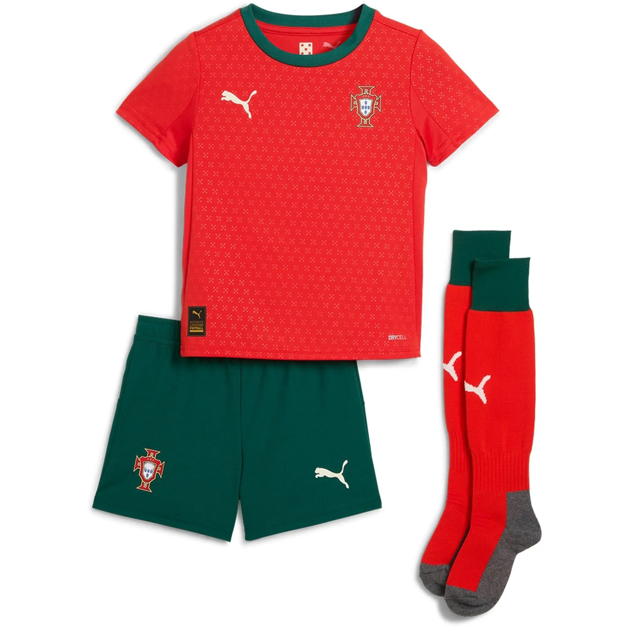 PUMA Portugal 2025 Home Kit Children - Red - Kids