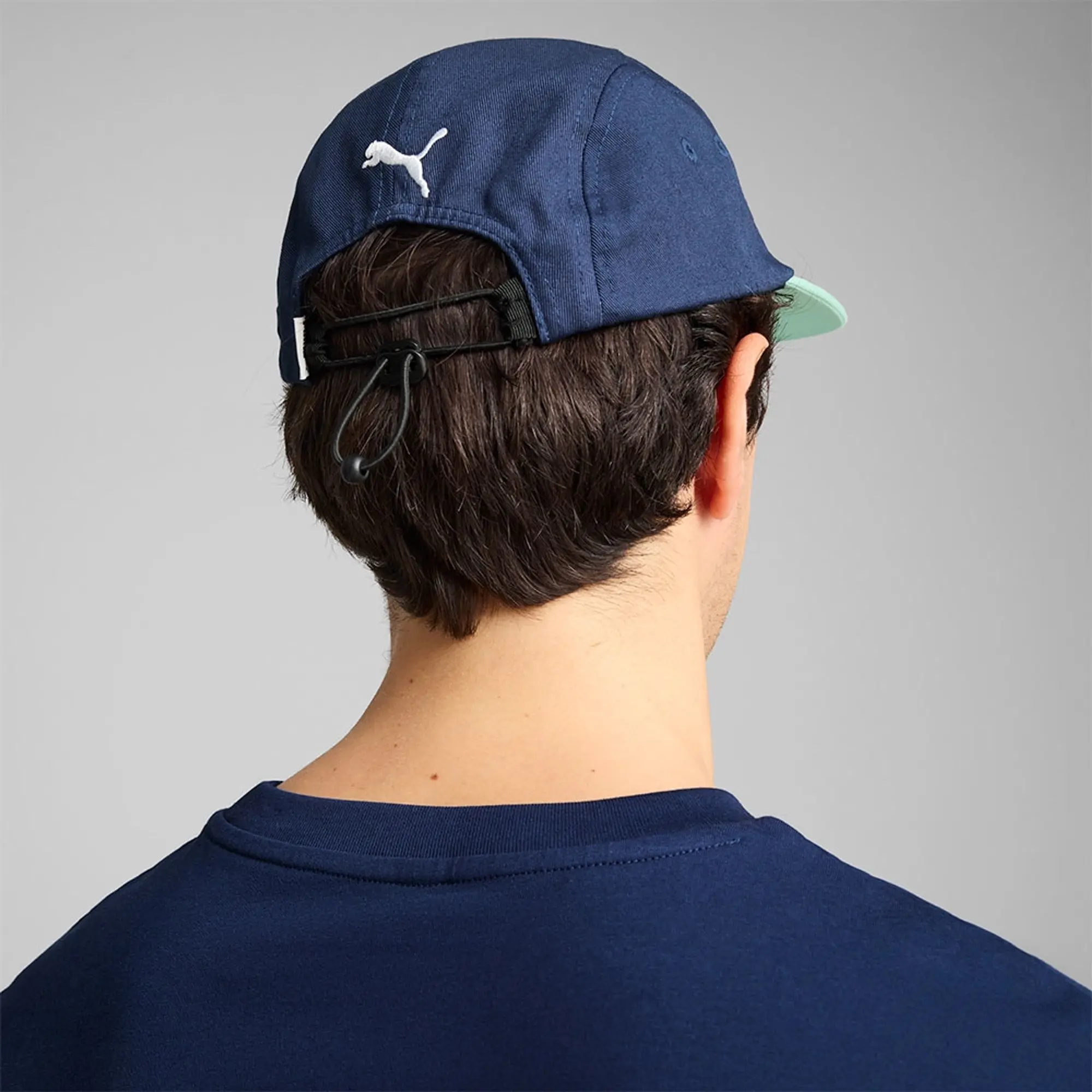 PUMA Portugal 5-Panel Football Cap, Persian Blue/Light Blue