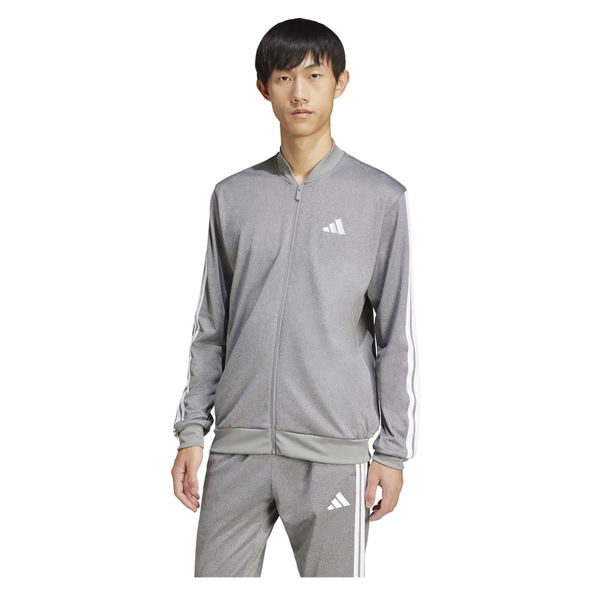 Adidas Tricot Regular Fit Mélange Tracksuit Jacket