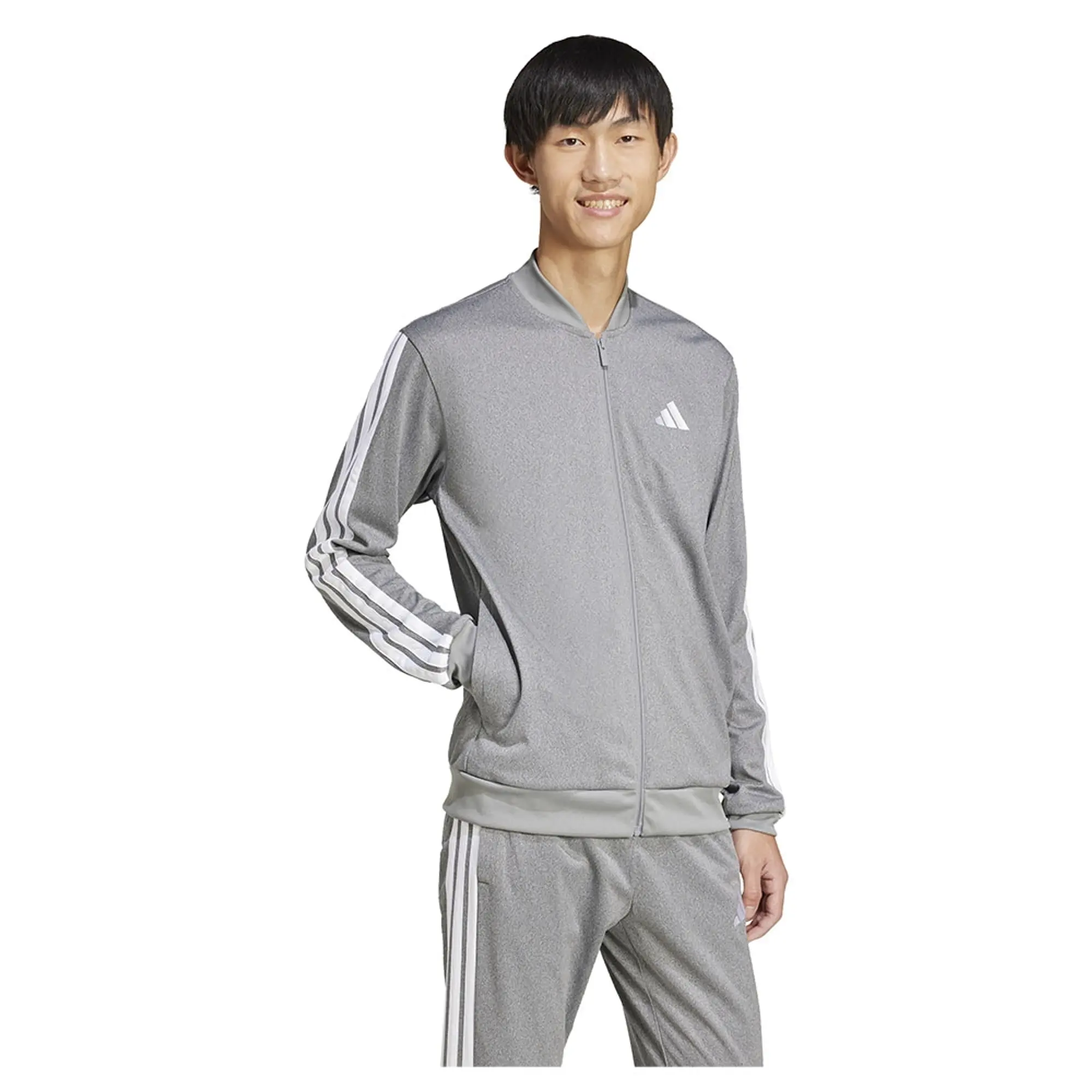 Adidas Tricot Regular Fit Mélange Tracksuit Jacket