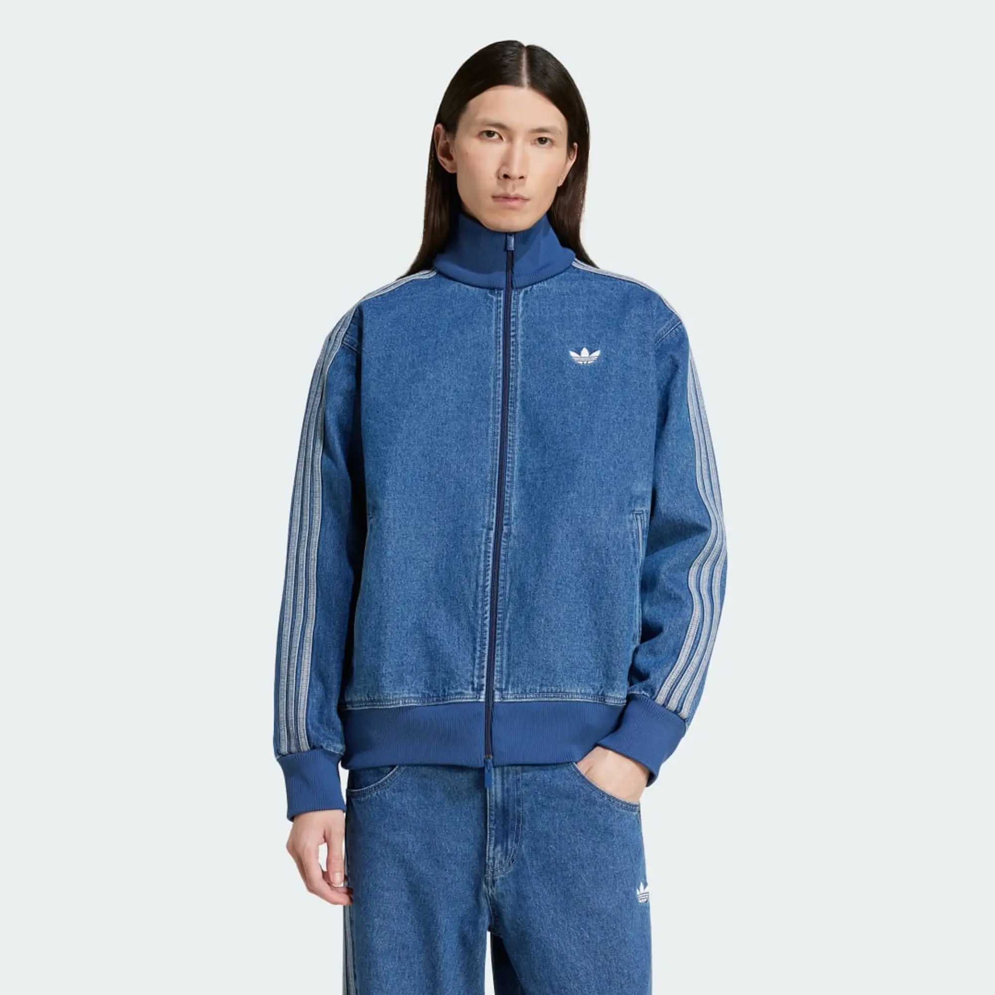 Adidas Originals Adicolor Denim Firebird Tracksuit Jacket