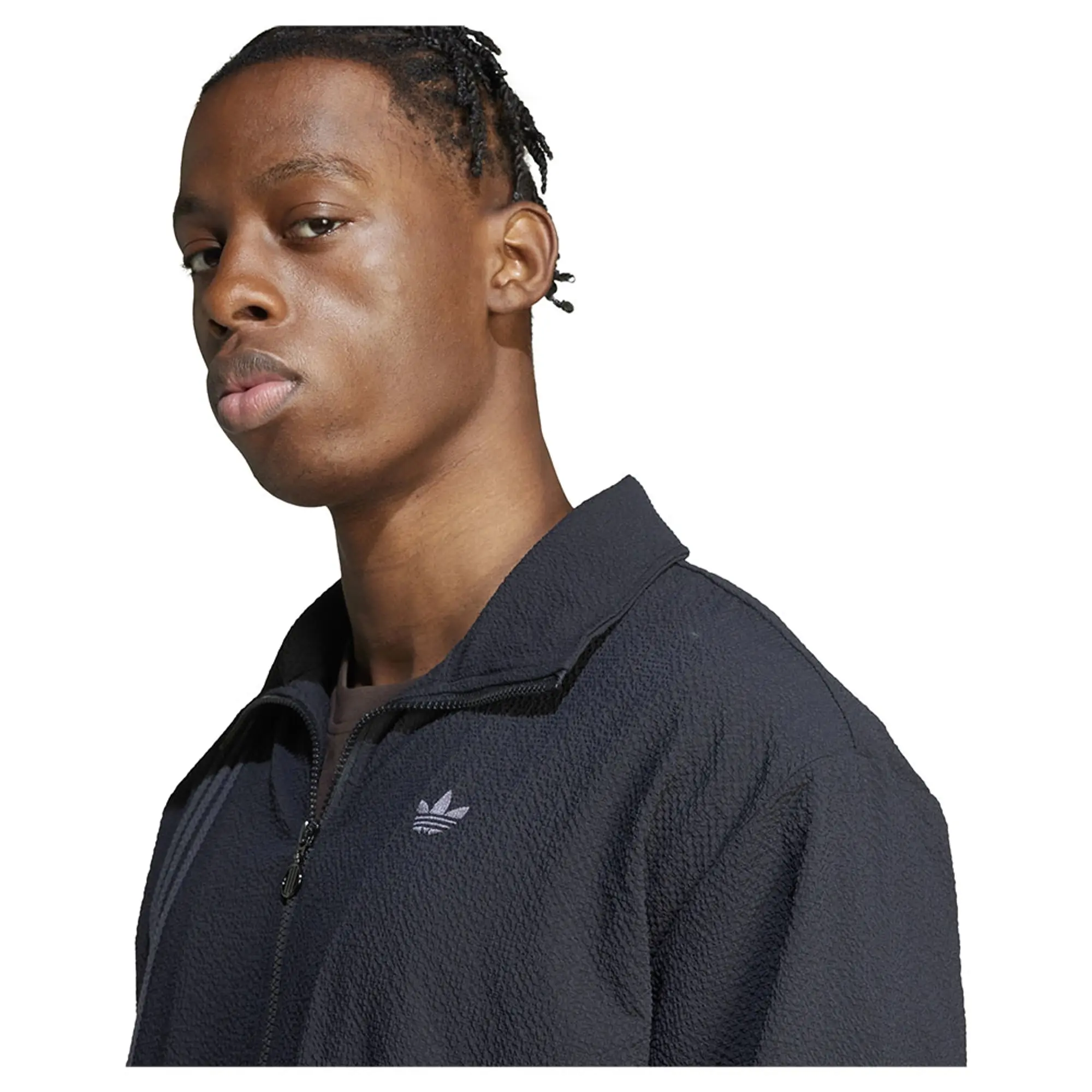 Adidas Originals Fashion Seersucker Firebird Tracksuit Jacket