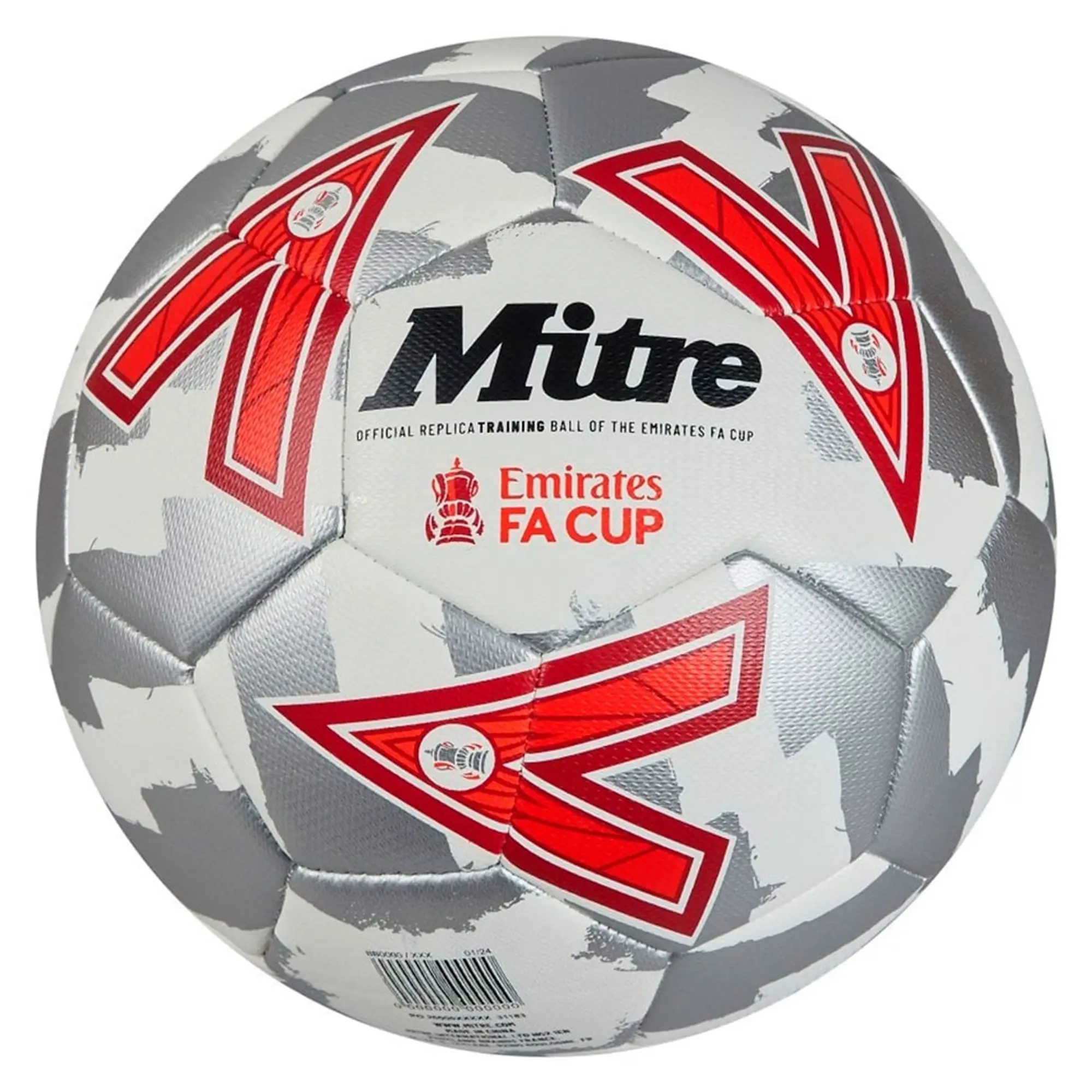 Mitre FA Cup 2024/25 Training Football - Grey