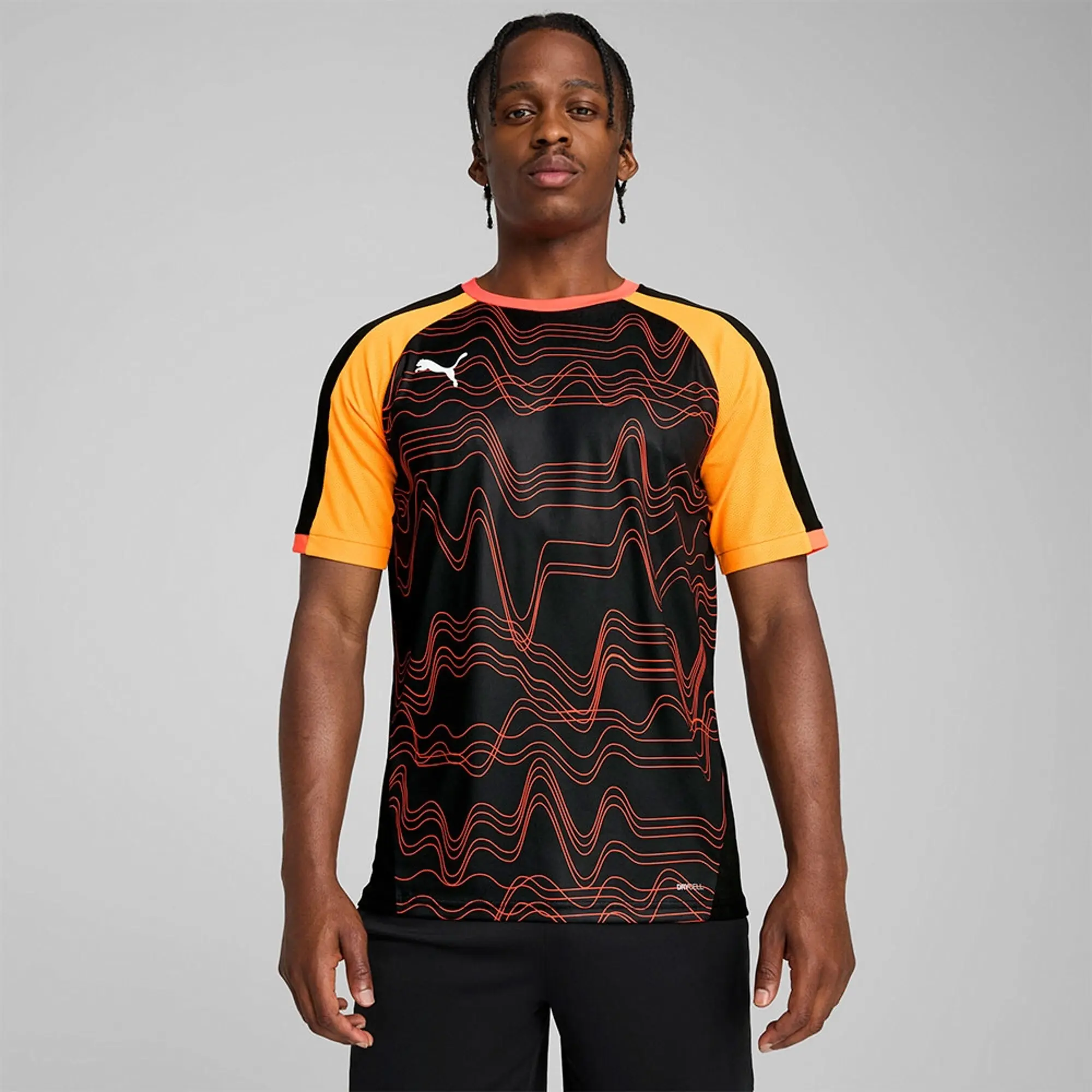 Individualliga Graphic Jersey Puma Black-Glowing Red - ['Black']