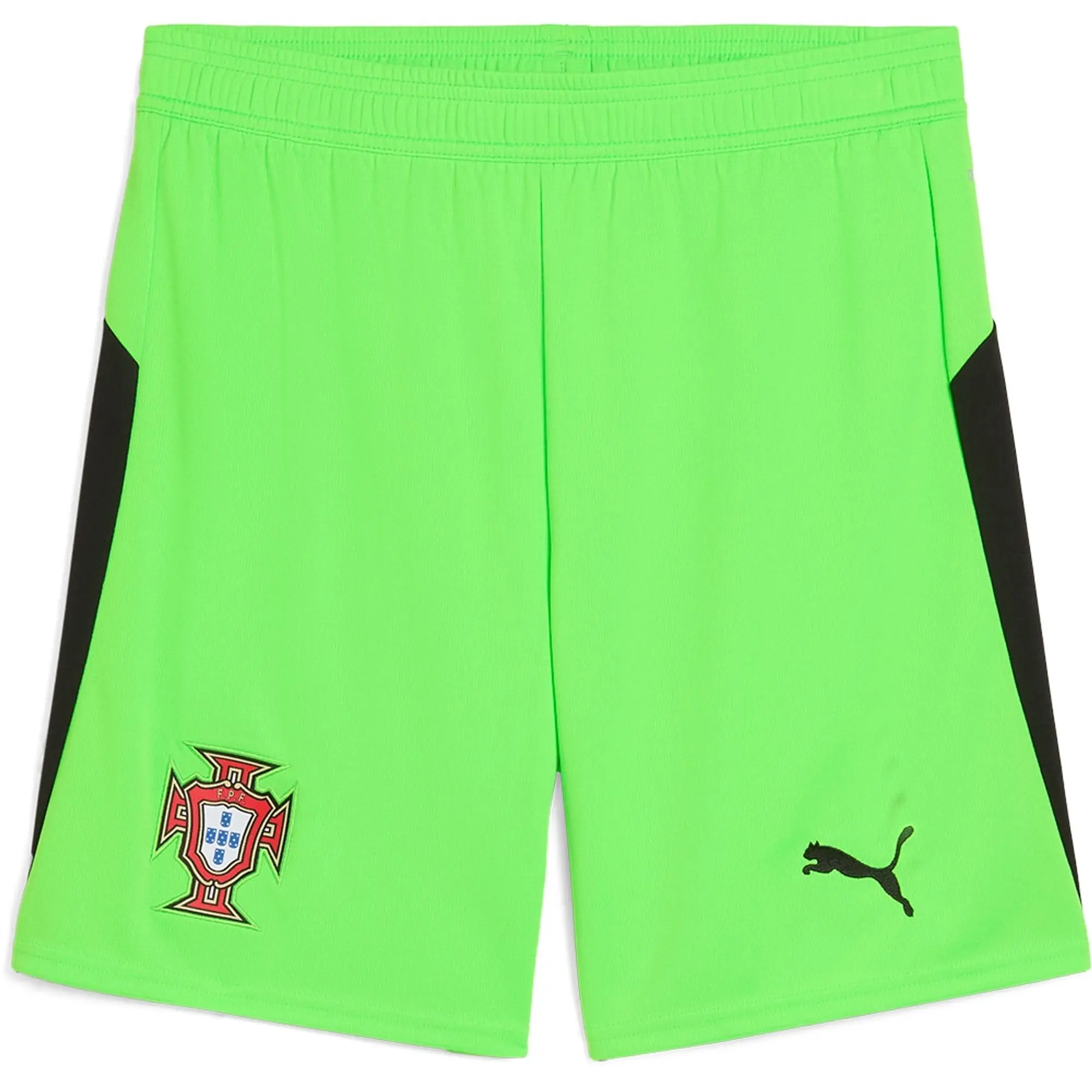 PUMA Portugal 2025 Goalkeeper Shorts Men, Green Pes/Black