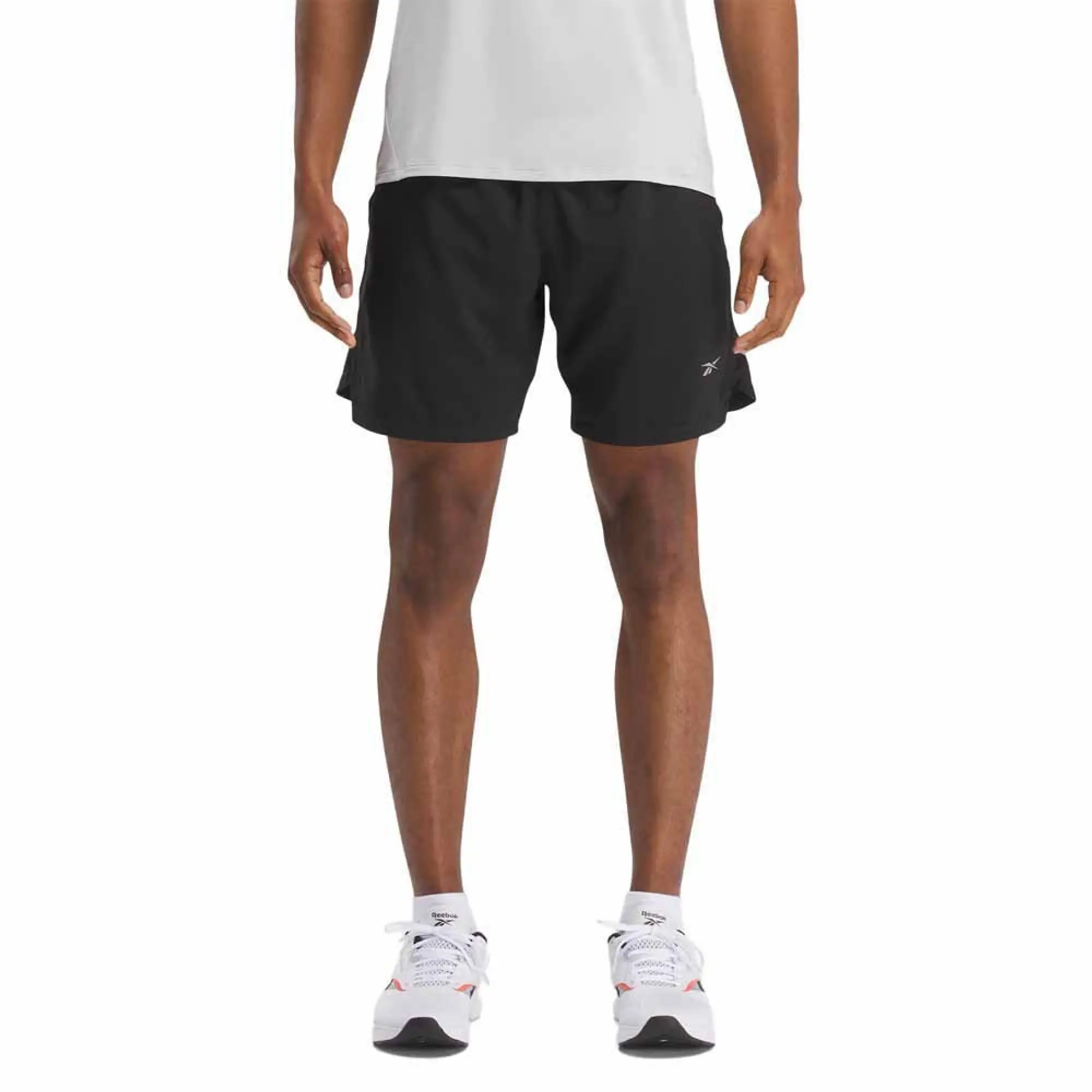 Reebok Men's Lightweight Woven Running Shorts, Black