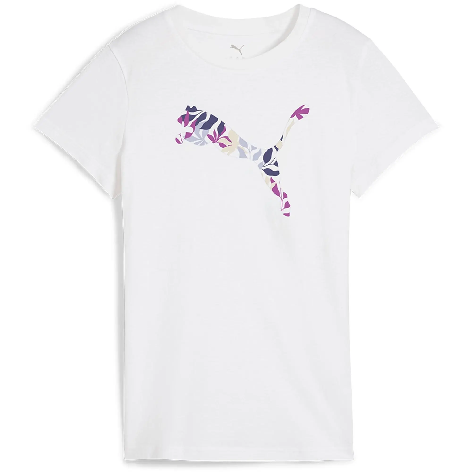 Puma Graphics Floral Cat Logo Short Sleeve T-shirt