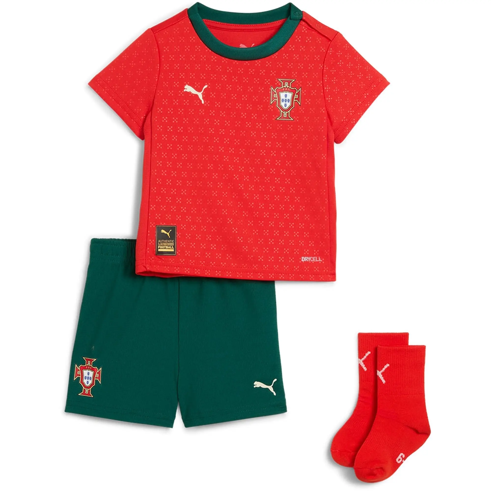 PUMA Portugal 2025 Home Babykit Toddler, Sport Red/Sugared Almond