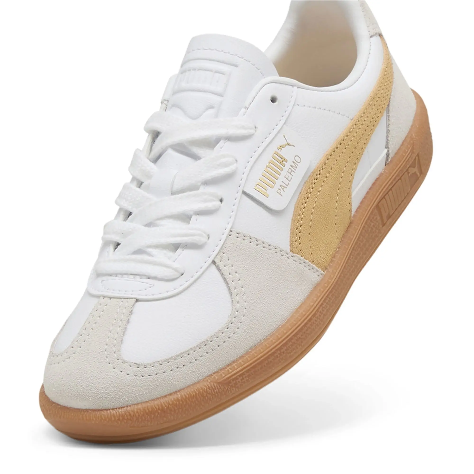 Palermo Lth Puma White-Almost Apricot - ['White']