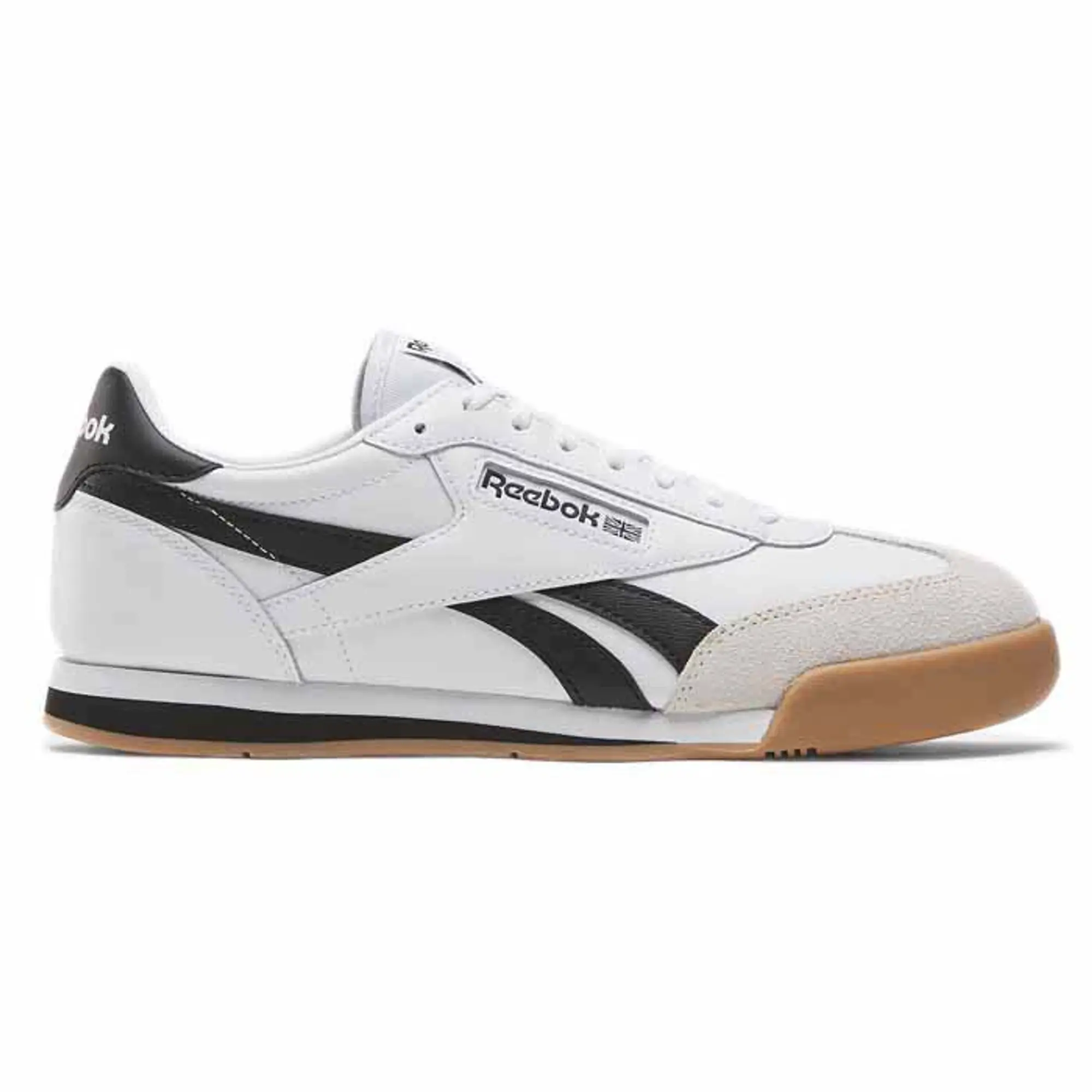 Reebok campio xt trainers in white & black