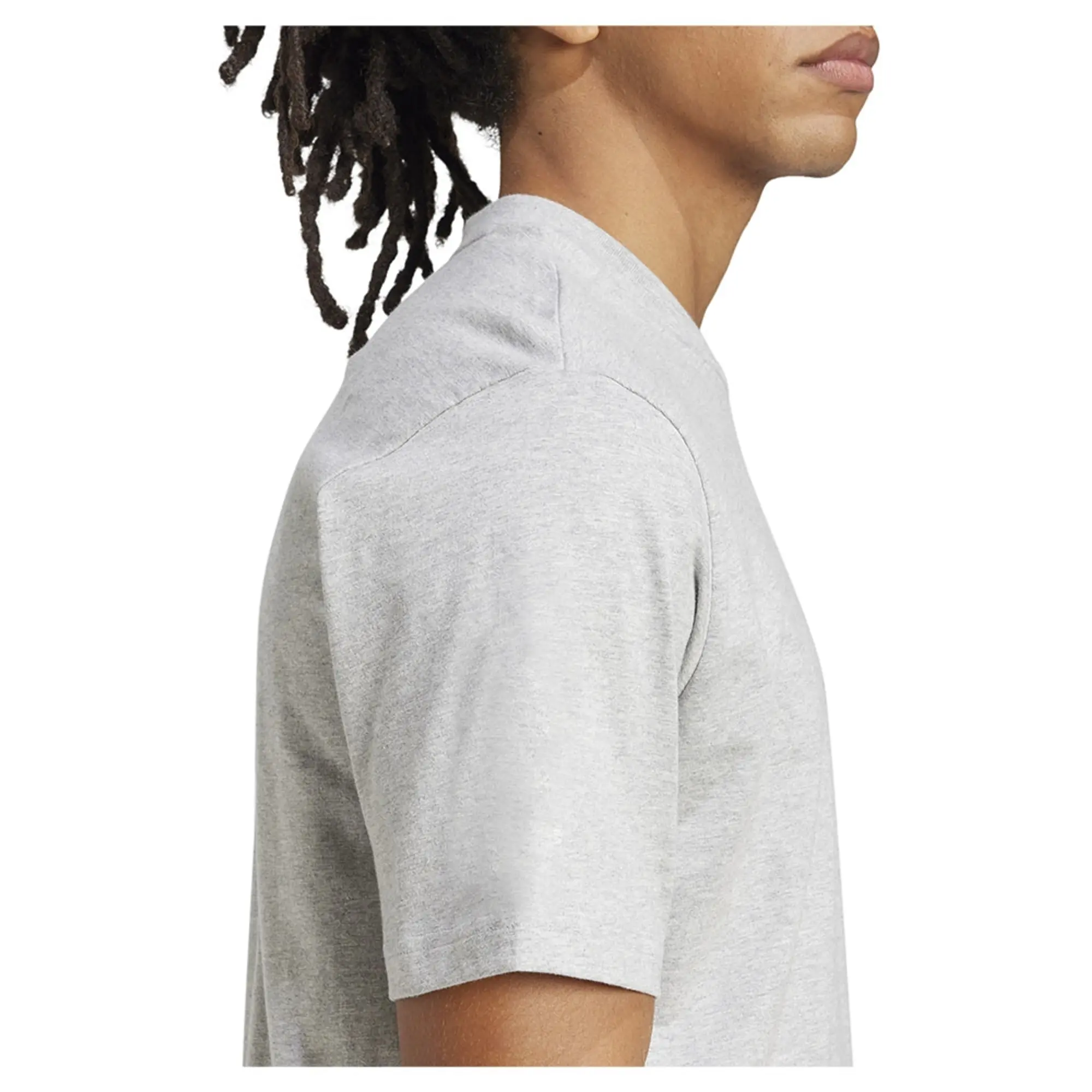 adidas Men's Cotton Fitness T-Shirt - Grey