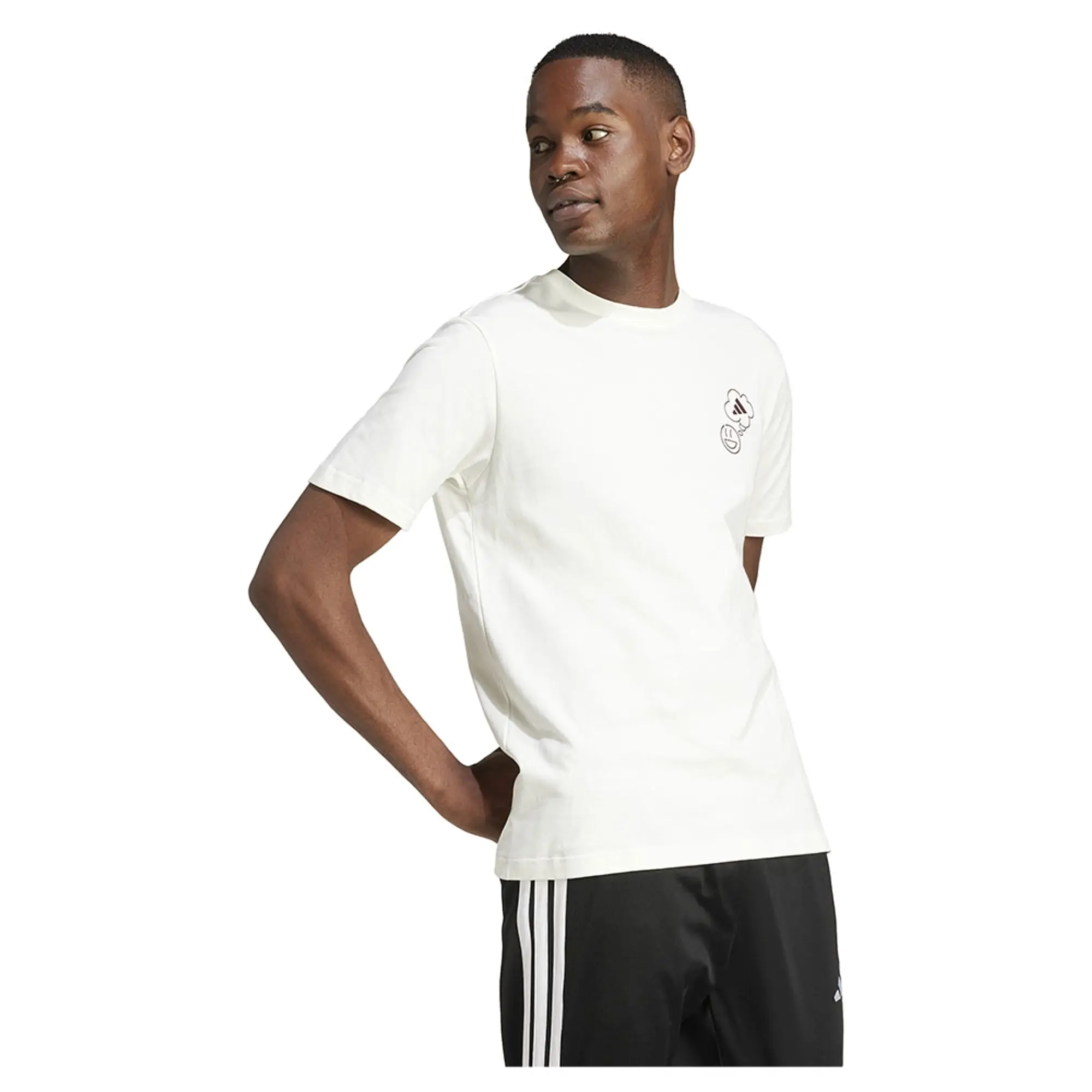 Adidas Lounge Verbiage Circle Graphic Short Sleeve T-shirt