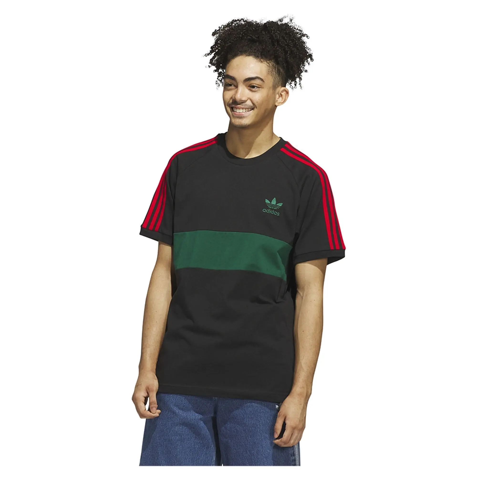 Adidas Originals 3 Stripes Panel Short Sleeve T-shirt