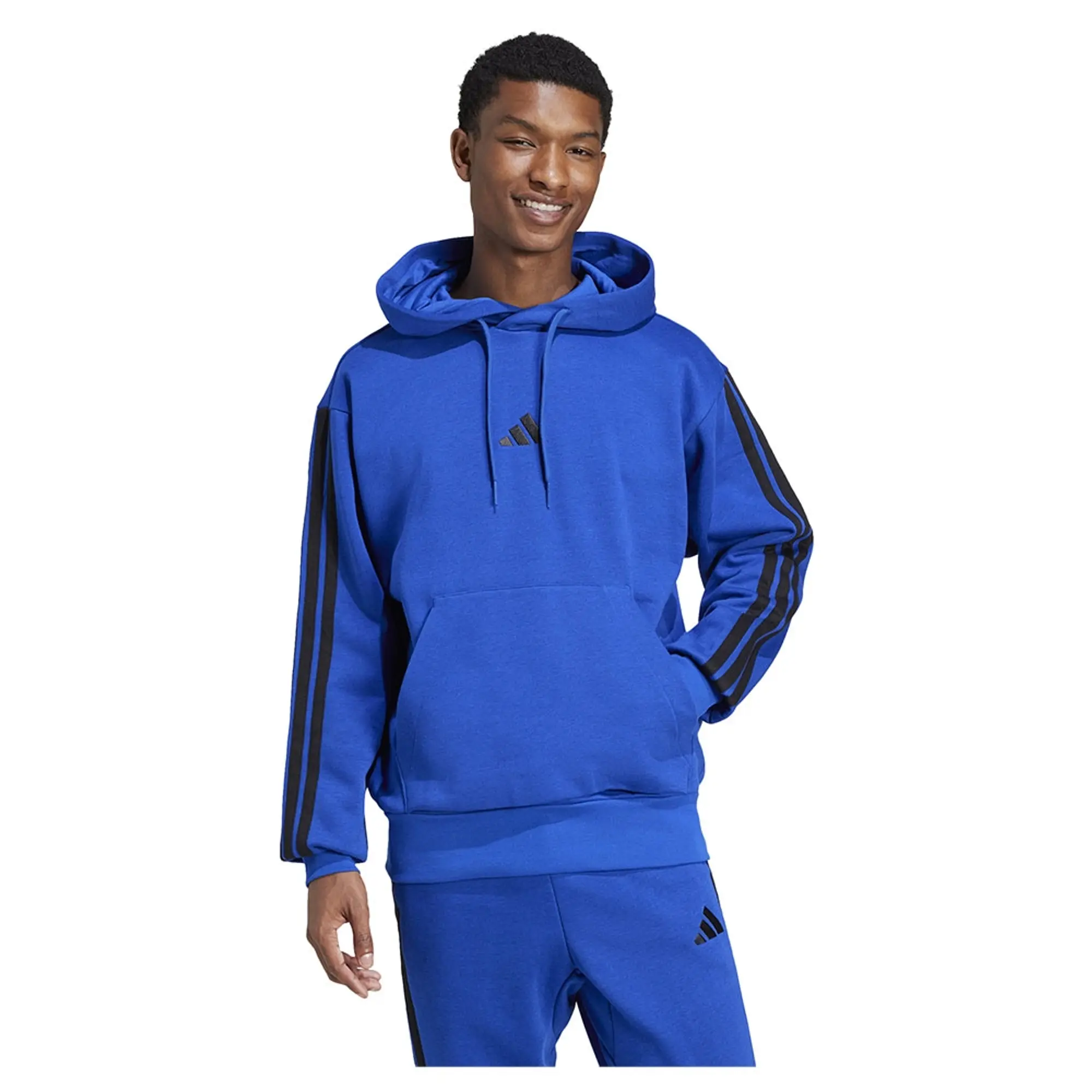 Adidas Essentials 3 Stripes Fleece Hoodie