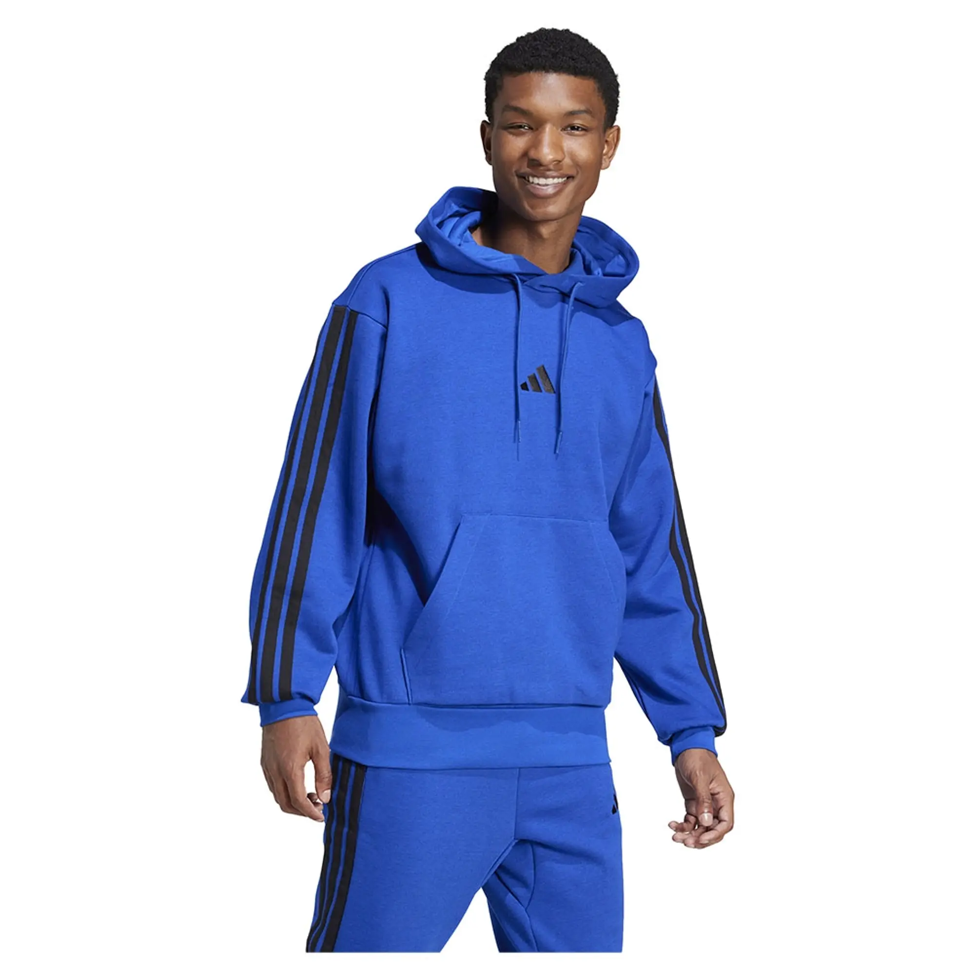 Adidas Essentials 3 Stripes Fleece Hoodie
