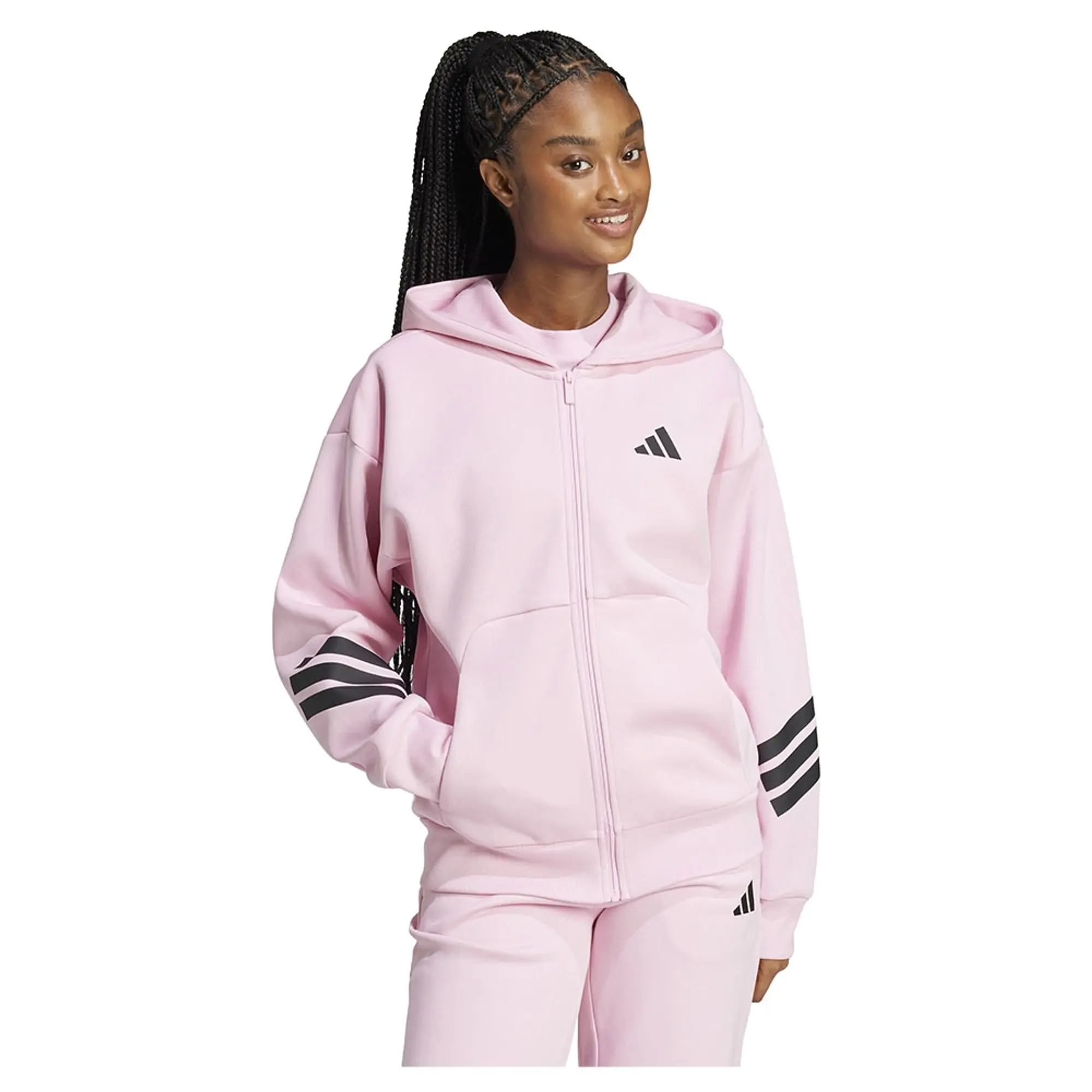 Adidas Future Icons 3 Stripes Full Zip Sweatshirt