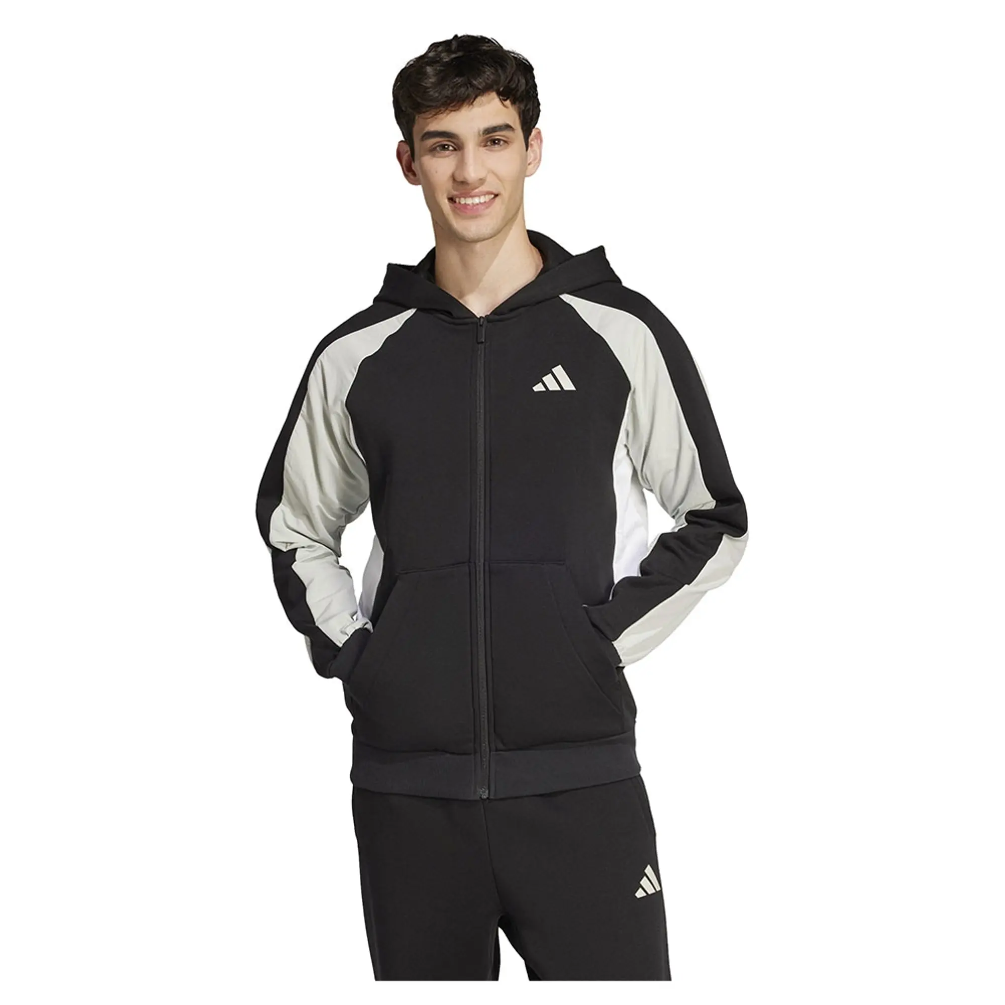 Adidas Seasonal Essentials Colorblock Full Zip Sweatshirt