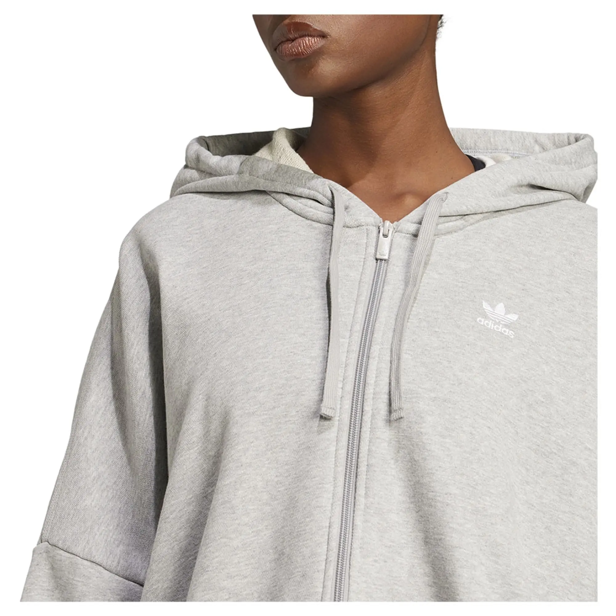 Adidas Originals Essentials Short French Terry Full Zip Sweatshirt