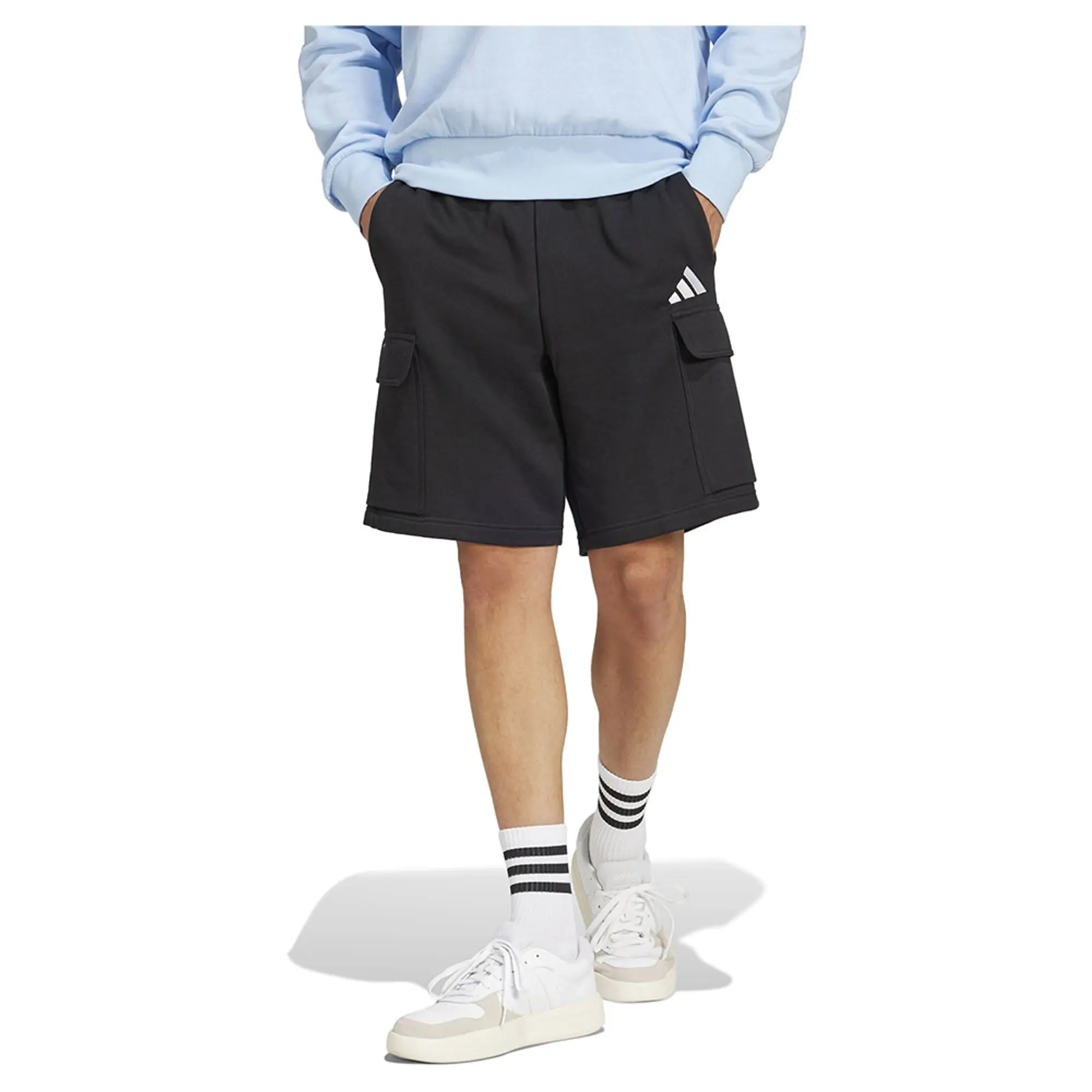 Adidas Essentials Feel Cozy Fleece Cargo Shorts