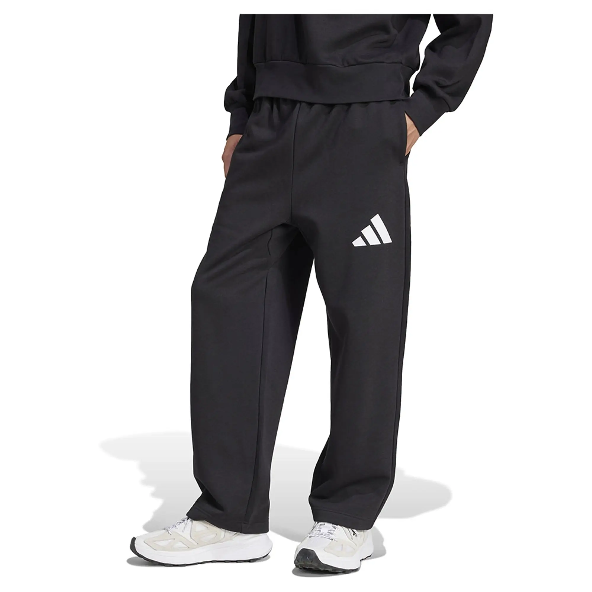 Adidas Essentials Wide Leg 3 Bar Logo Joggers