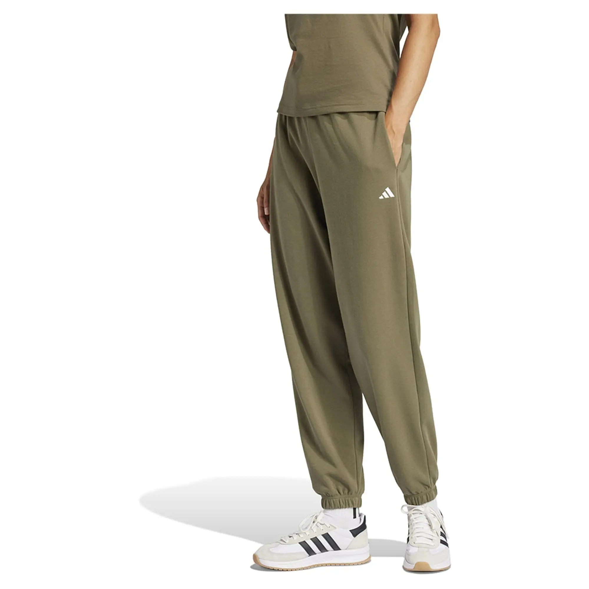 Adidas Essentials Small Logo French Terry Cuffed Joggers