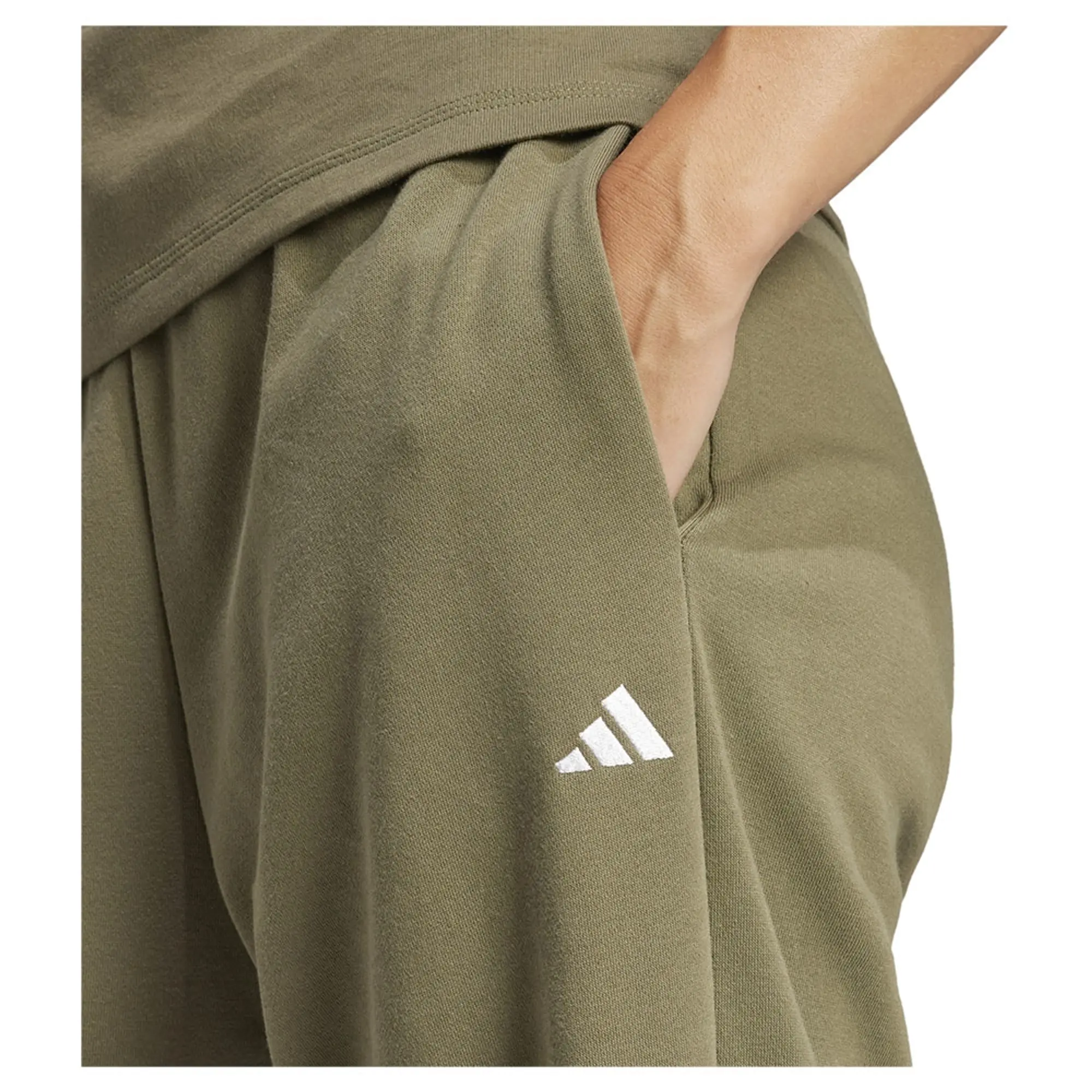 Adidas Essentials Small Logo French Terry Cuffed Joggers