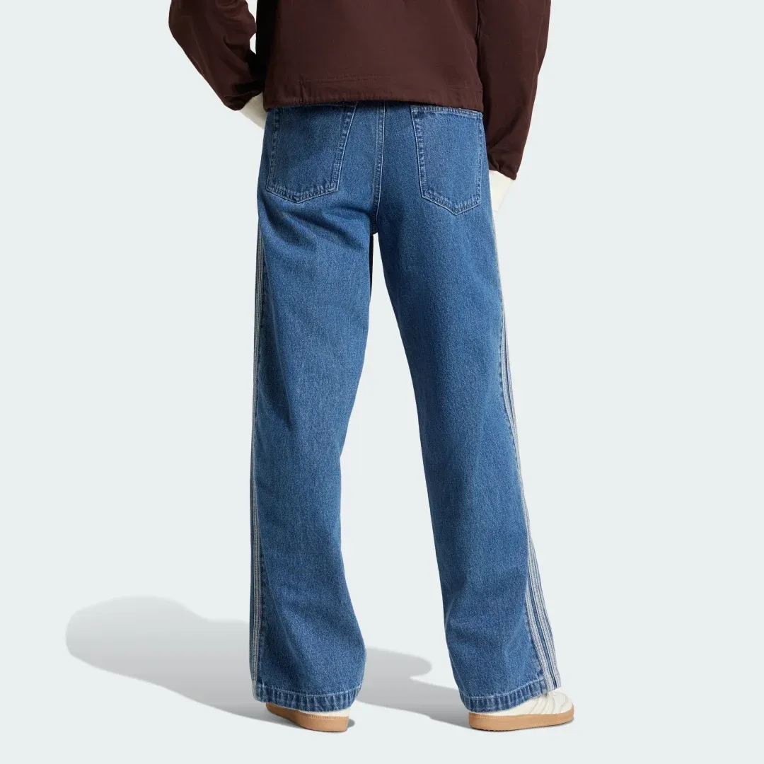 adidas Originals Adicolor Denim Firebird Pants, Blue | JC6234