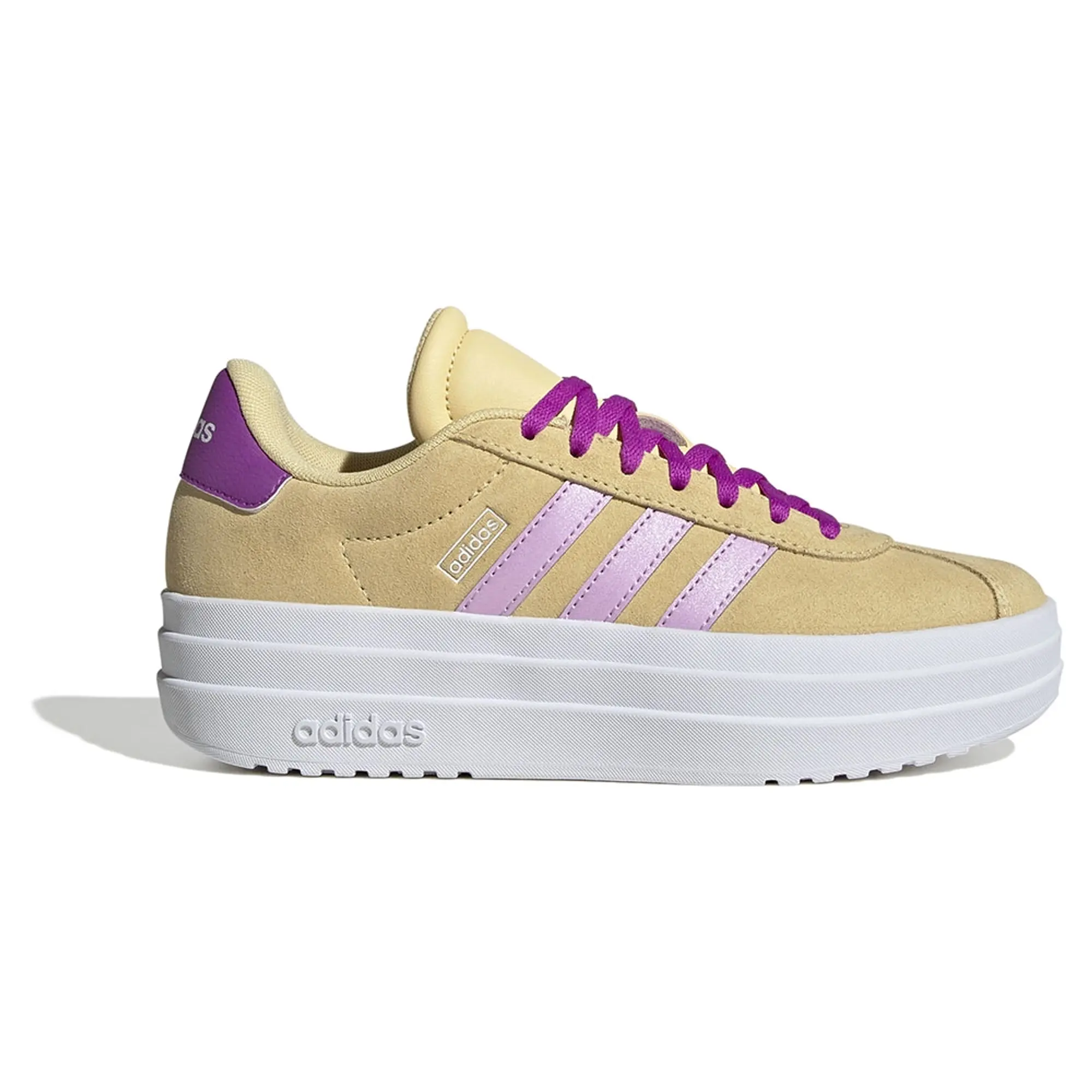 adidas Junior VL Court Bold Trainer - Yellow - Size 4.5 - Yellow