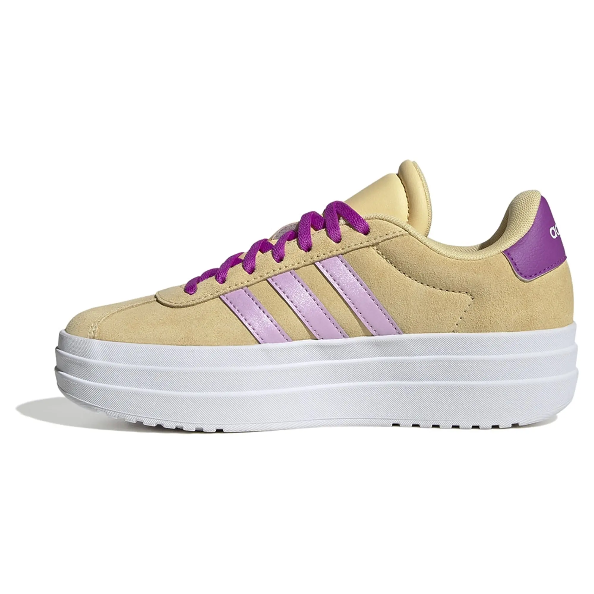 adidas Junior VL Court Bold Trainer - Yellow - Size 4.5 - Yellow