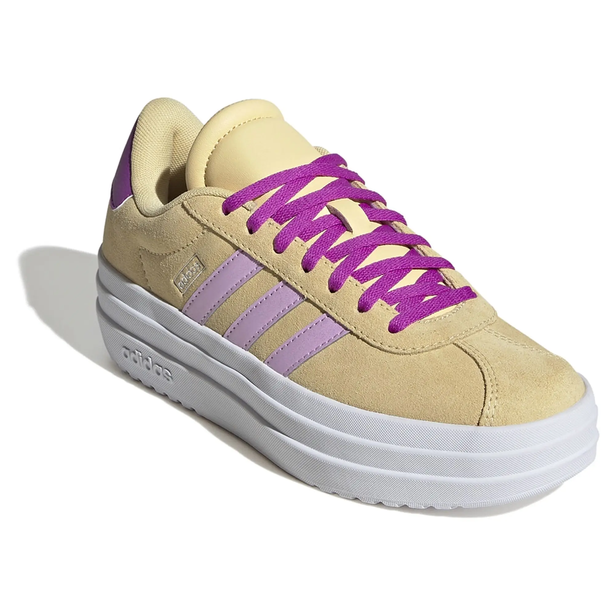 adidas Junior VL Court Bold Trainer - Yellow - Size 4.5 - Yellow