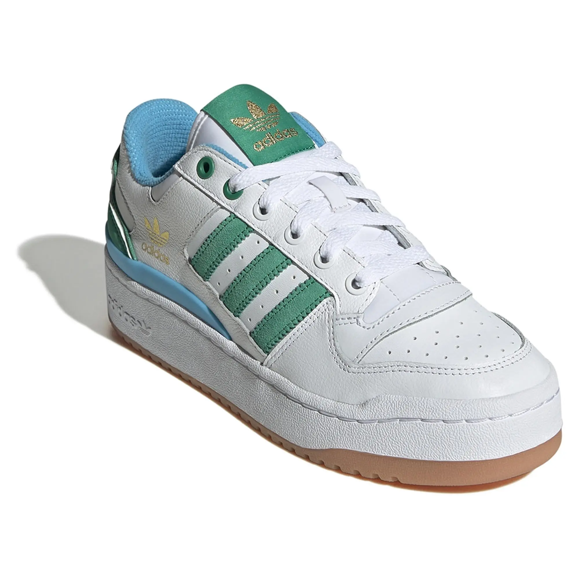 adidas Originals Sneakers Adidas Forum Bold Stripes Ftw White/ Court Green/ Sky Rust Eur 41 1/3