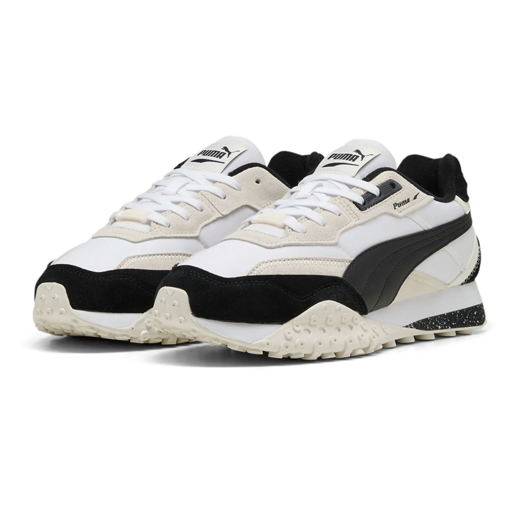 PUMA Blktop Rider Sneakers, White/Black/Warm White