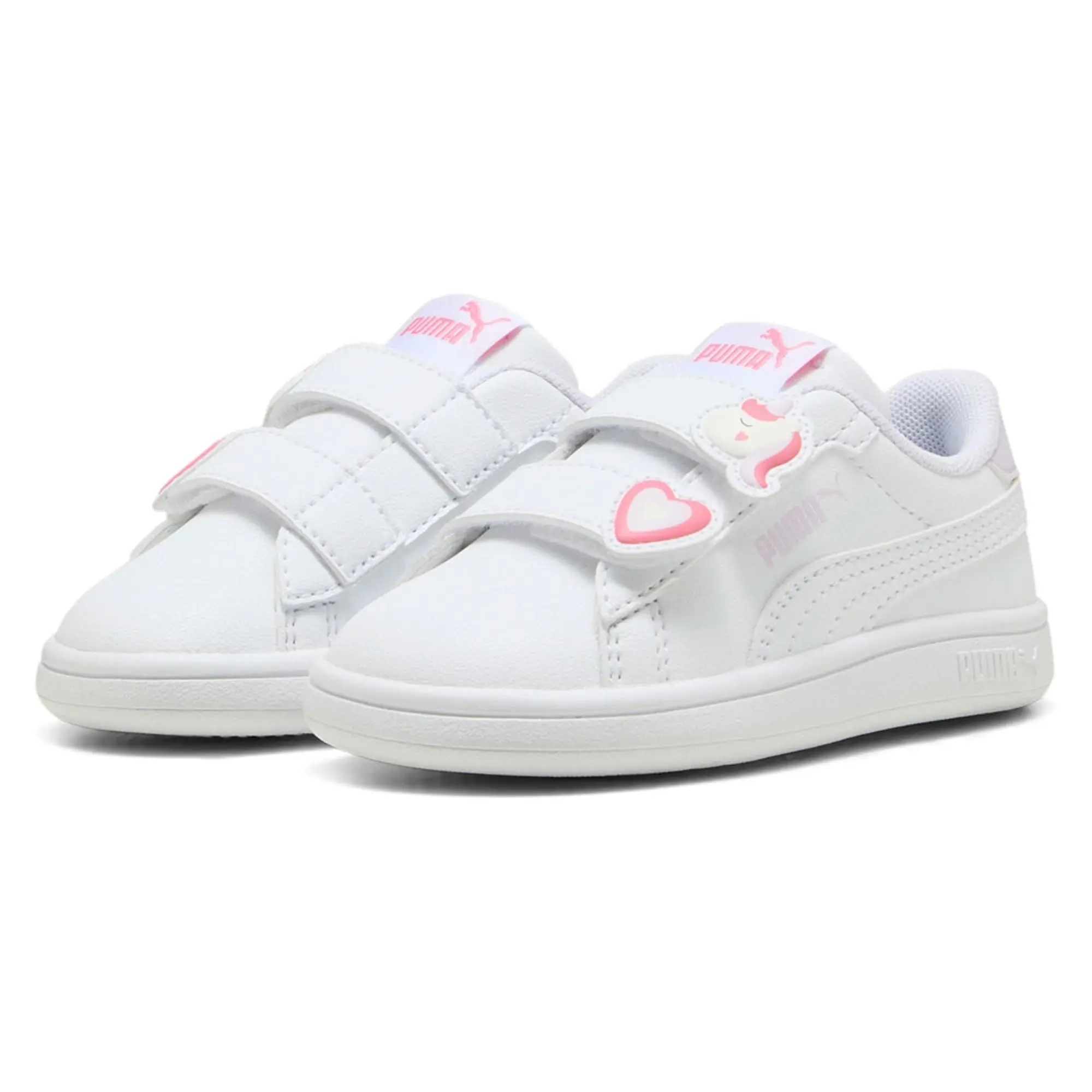 Puma  Smash 3.0 Badges V Inf  girls's Children's Shoes (Trainers) in White