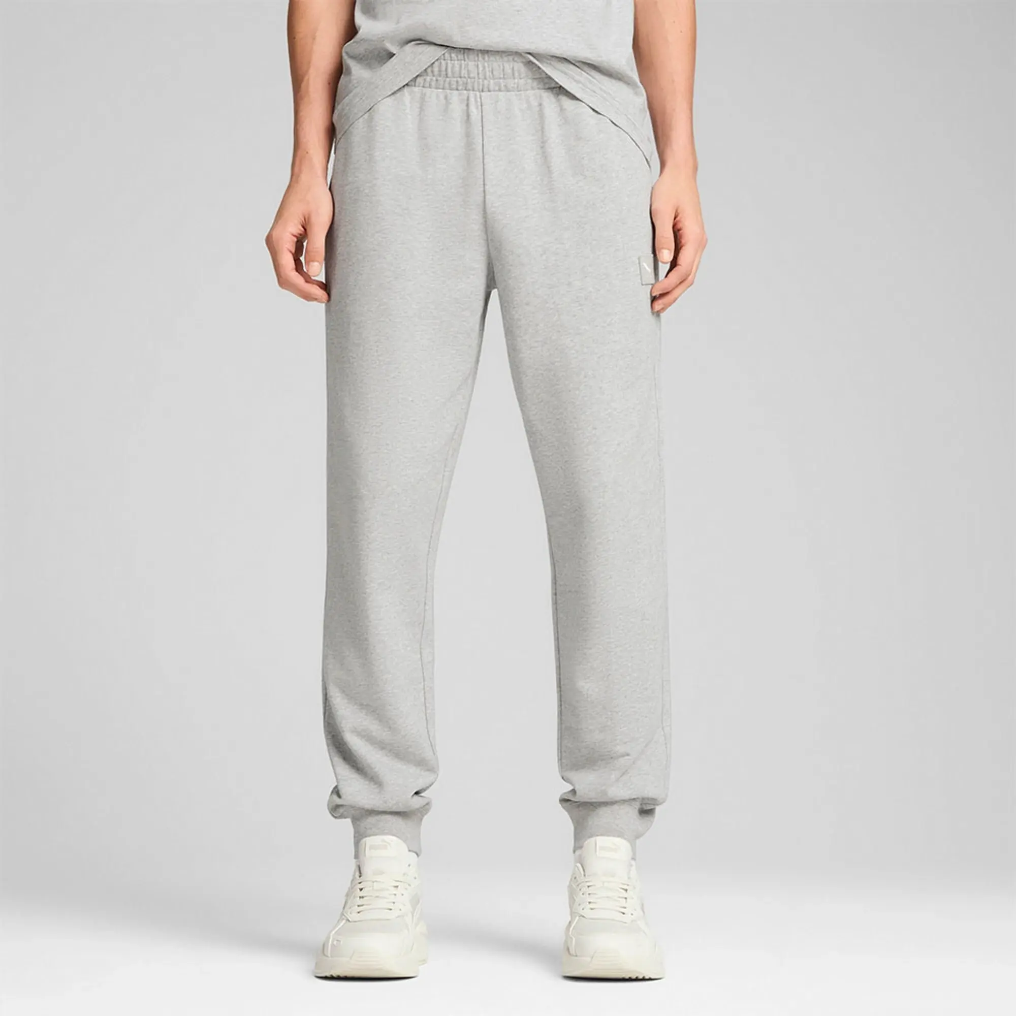 Puma Ess Elevated Pants Tr Cl Light Gray Heather - ['Grey']
