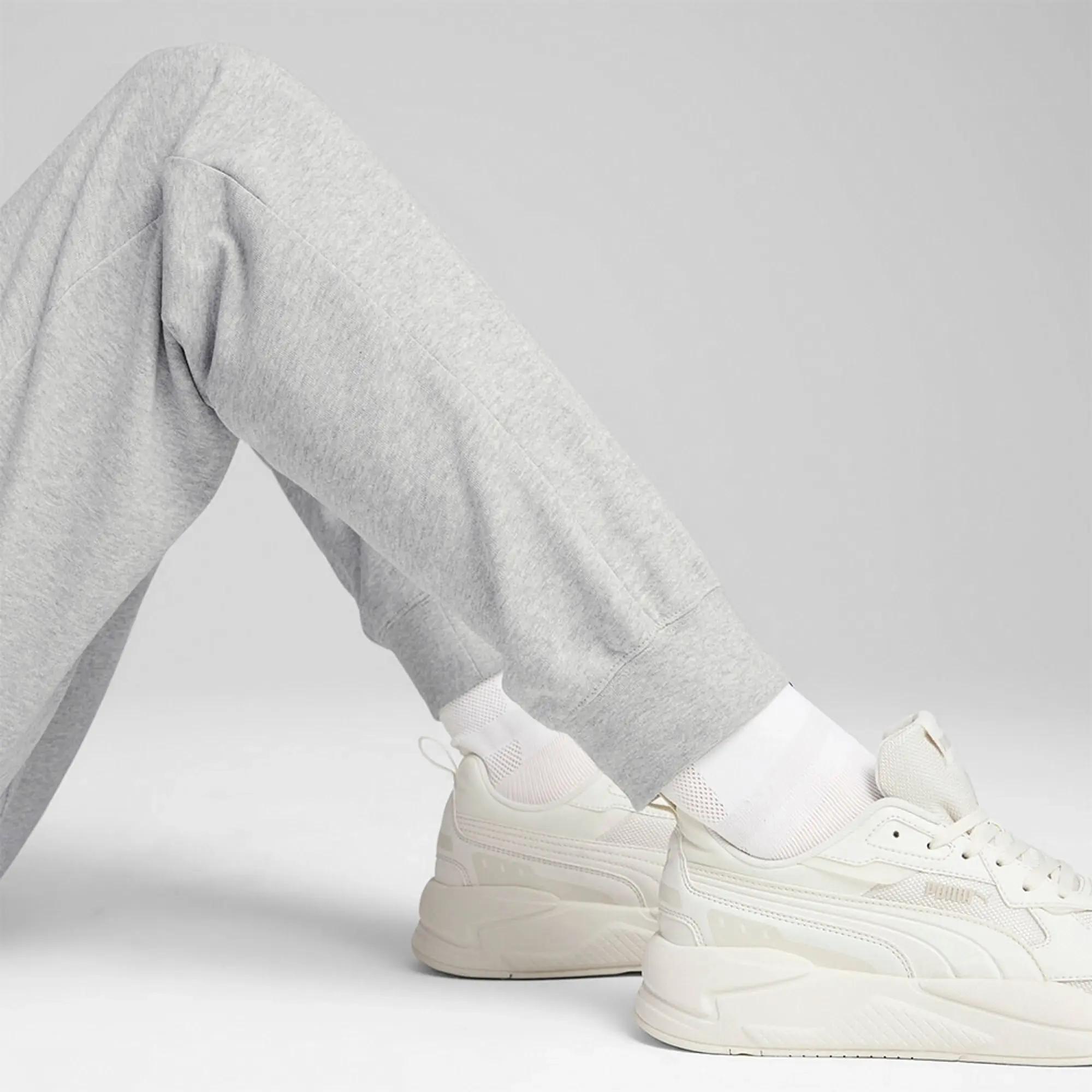 Puma Ess Elevated Pants Tr Cl Light Gray Heather - ['Grey']