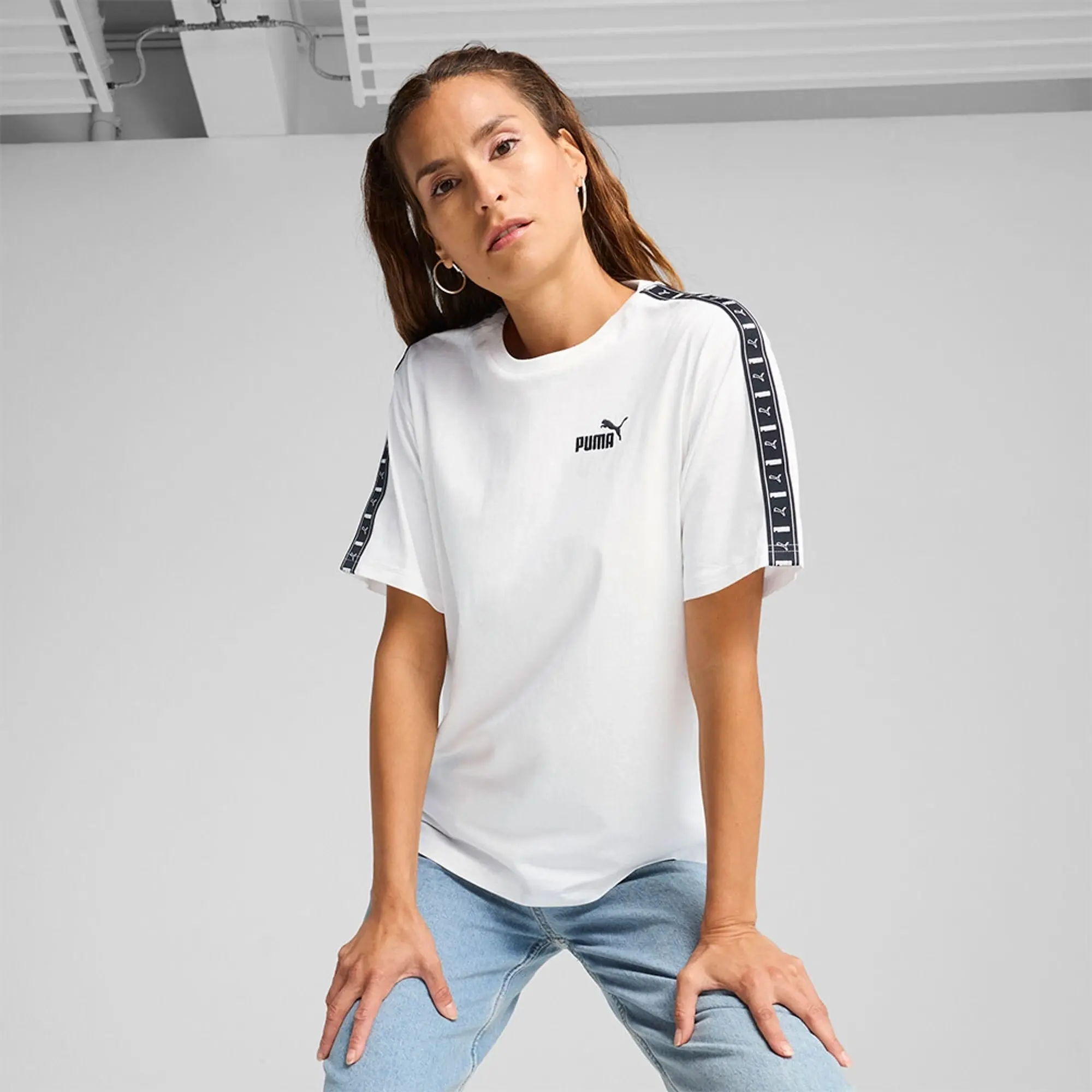 Puma Select Ess Tape Relaxed Fit Short Sleeve T-shirt