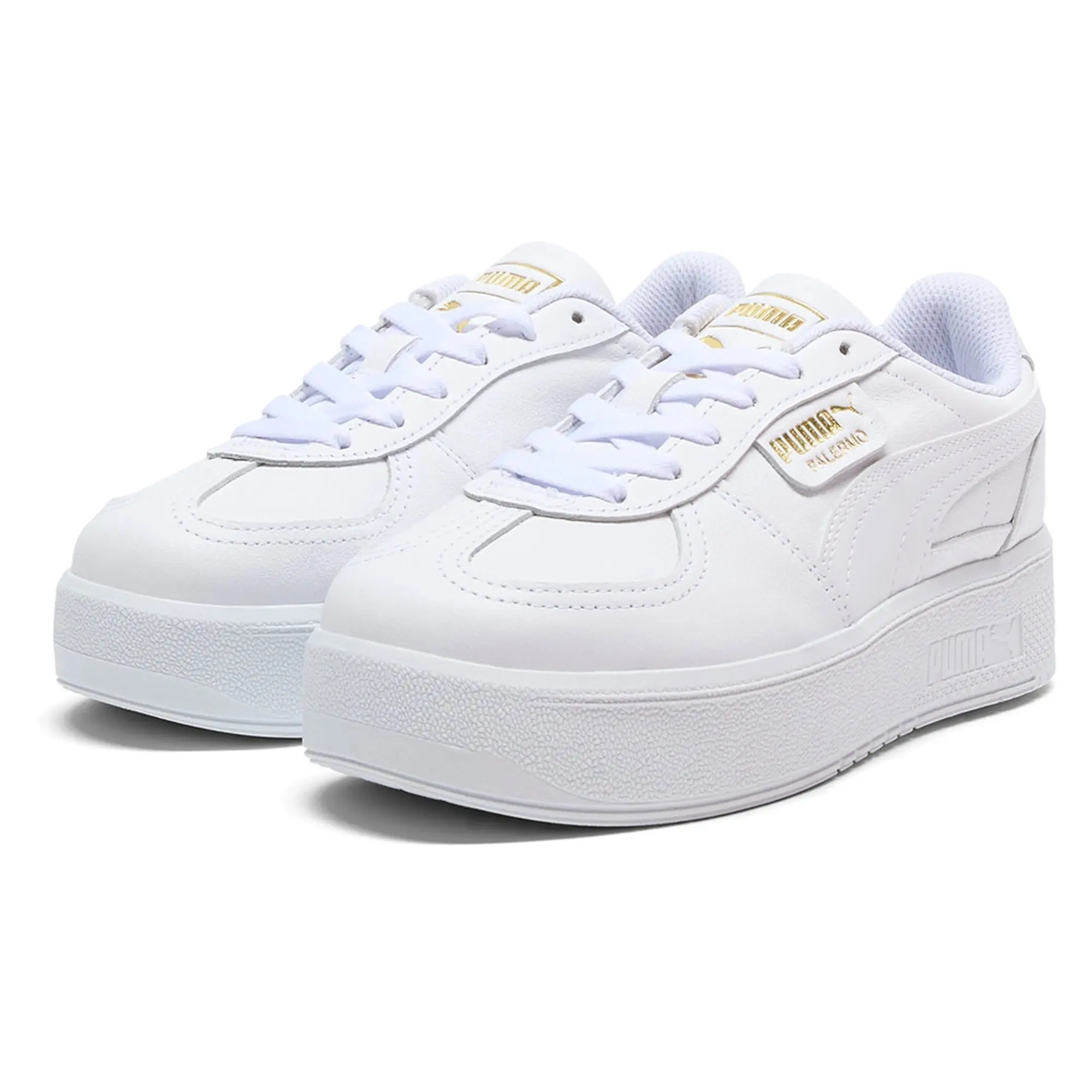 PUMA Palermo Elevata Leather Sneakers Women, White