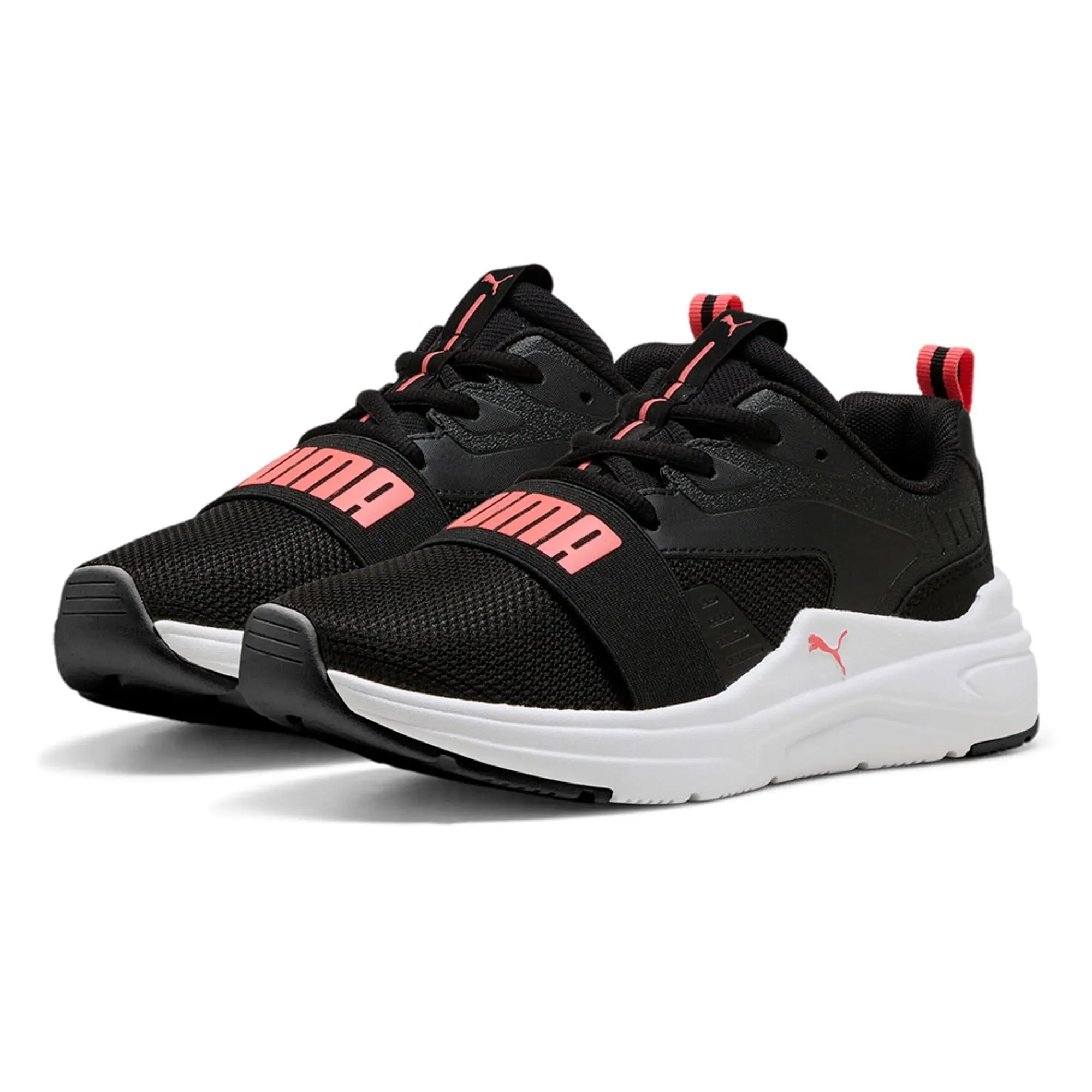 PUMA Softride Wired 2 Sneakers Youth, Black/Peach Frost/White